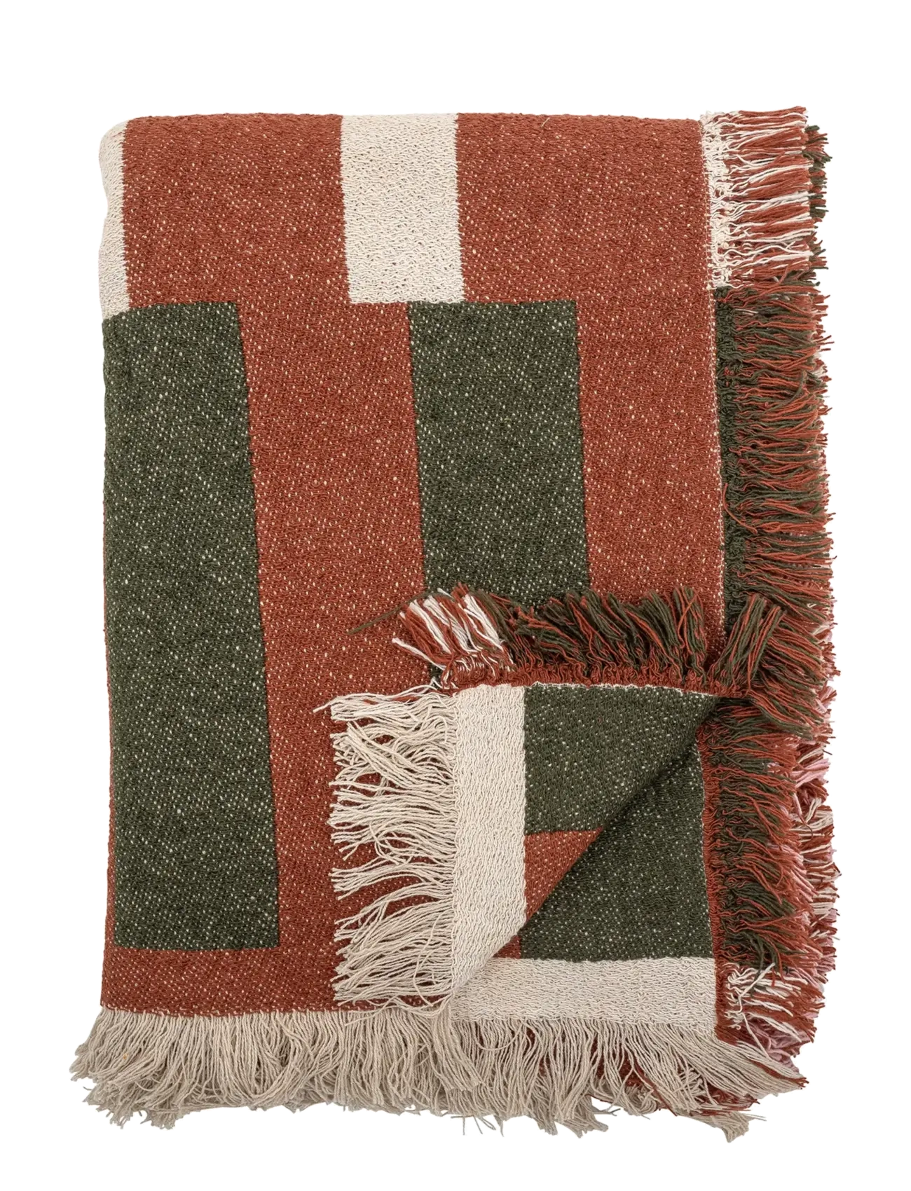 York Throw, Brown, Recycled Cotton - BROWN