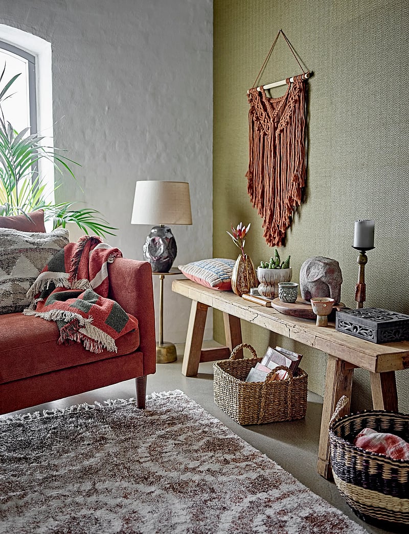 Bloomingville - York Throw, Brown, Recycled Cotton - köp efter pris - brown - 2