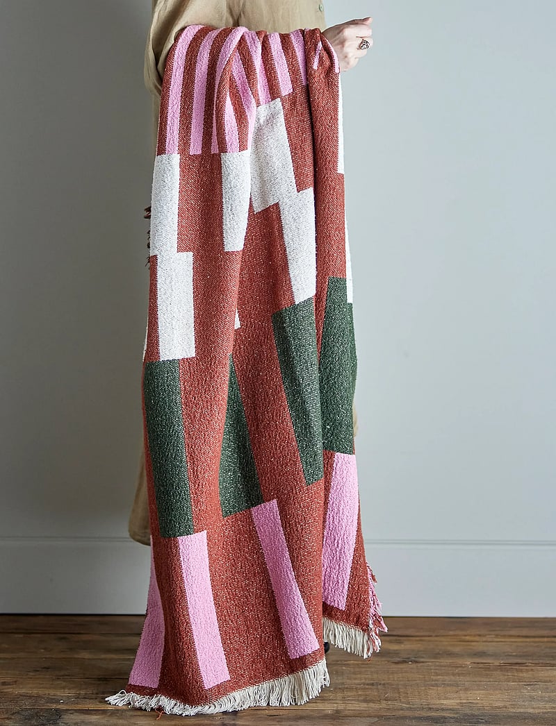 Bloomingville - York Throw, Brown, Recycled Cotton - köp efter pris - brown - 3