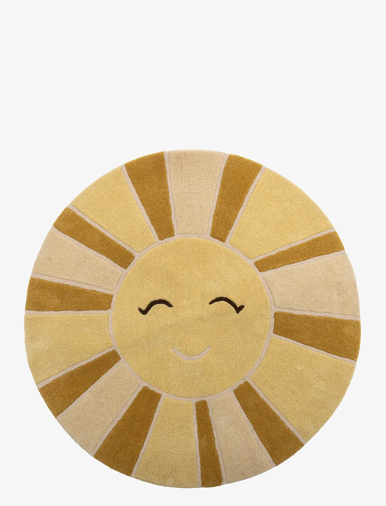 Bloomingville - Sun Rug - Ümmargused vaibad - yellow - 1