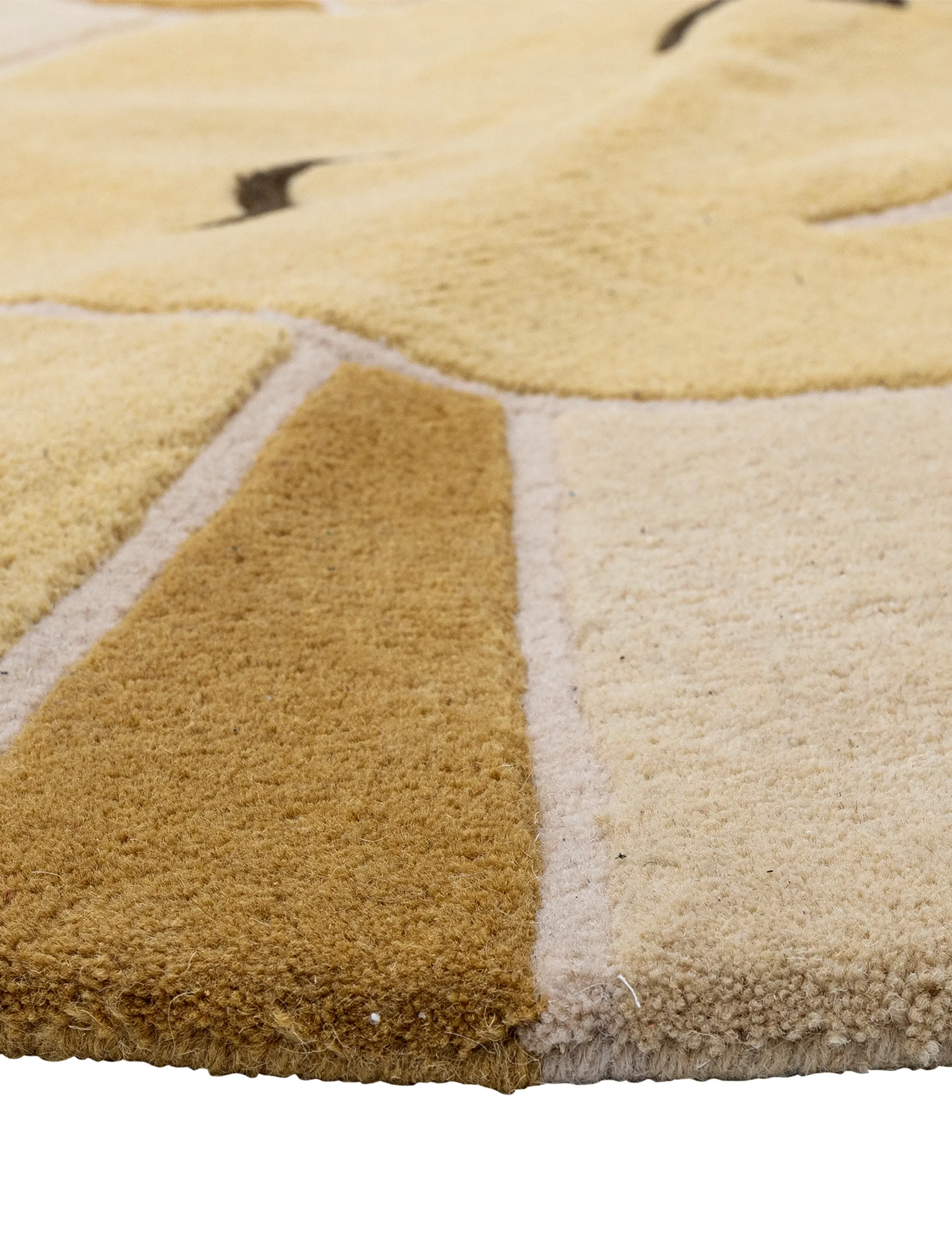 Bloomingville - Sun Rug - tapijten - yellow - 4