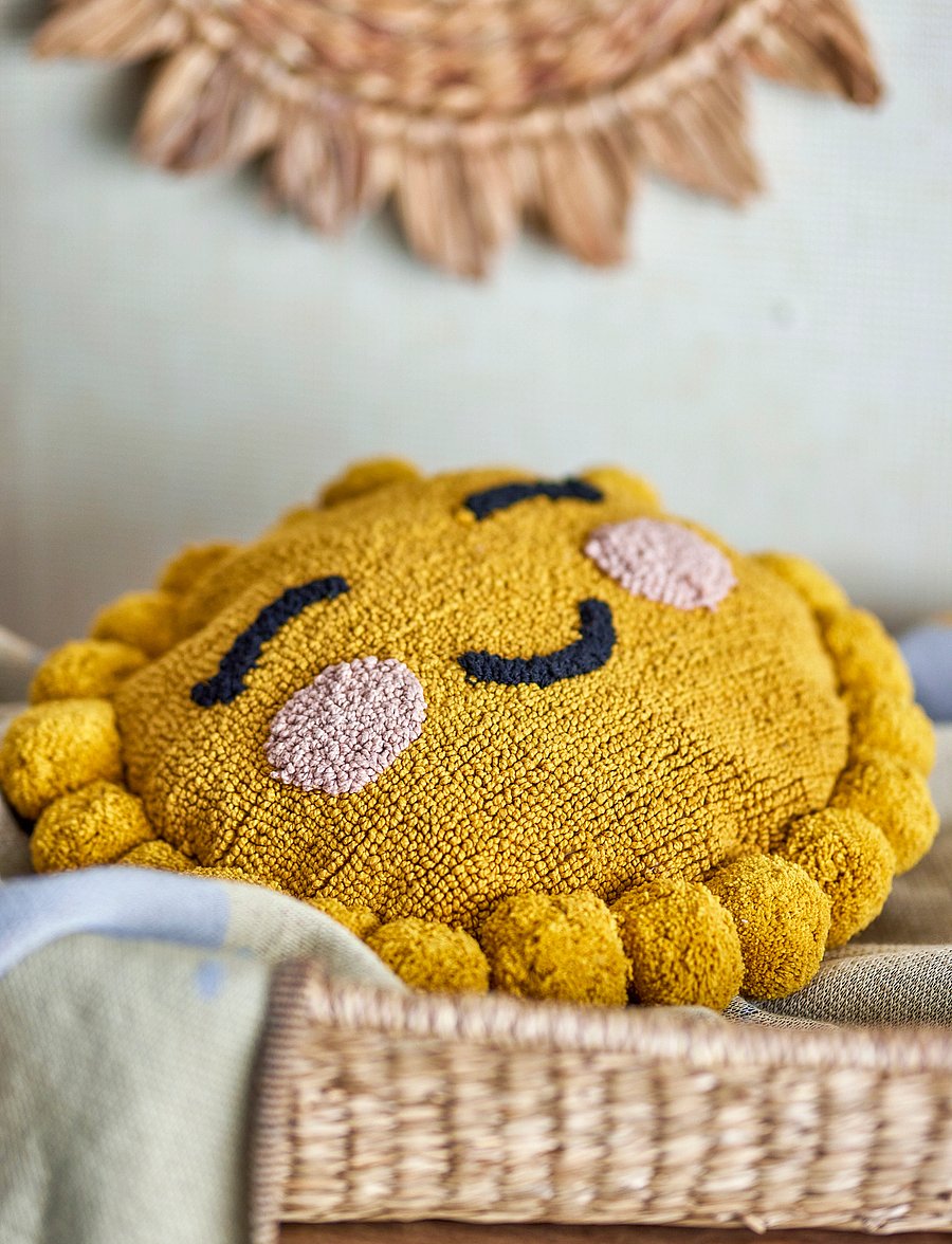 Bloomingville - Vigge Cushion - yellow - 2