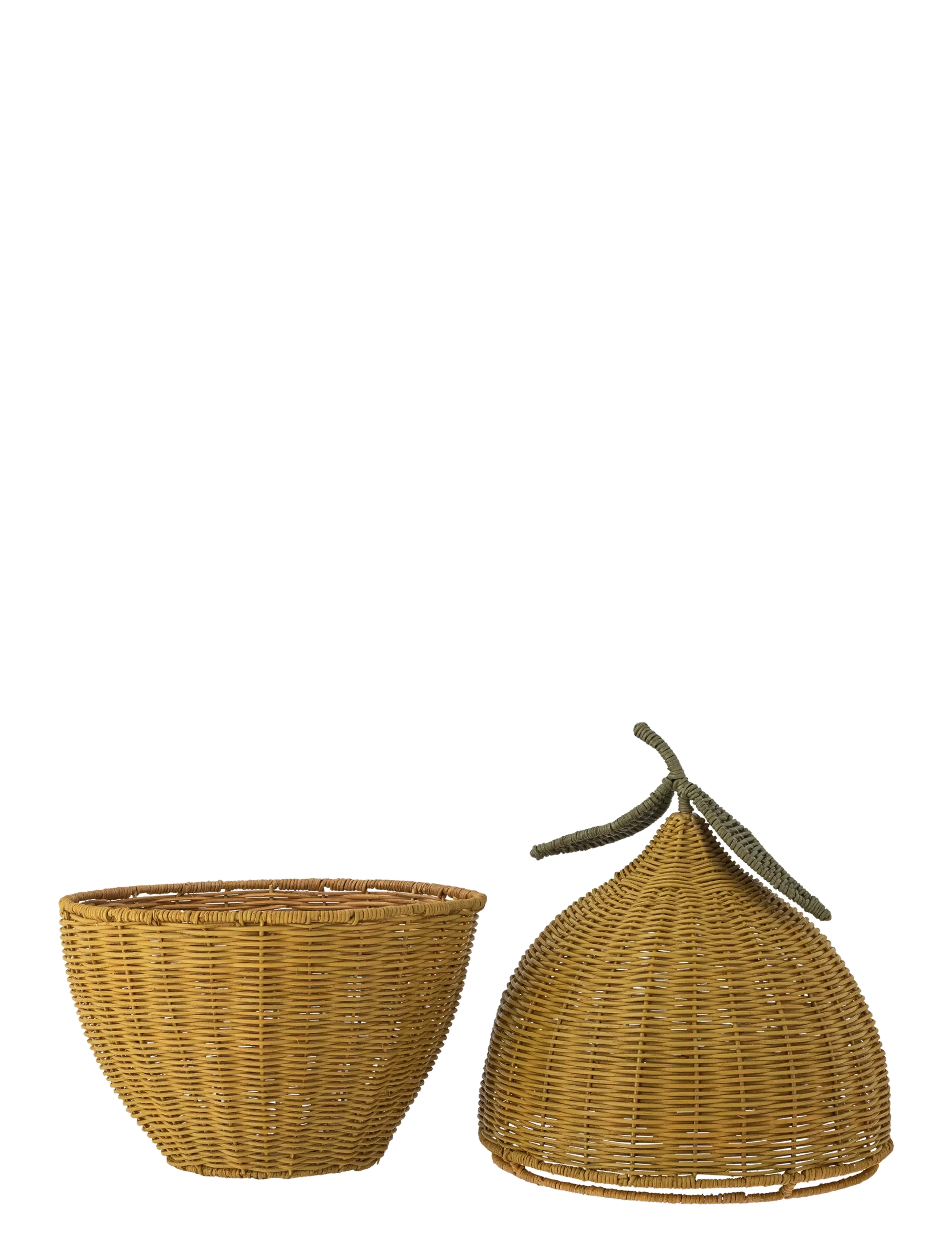 Bloomingville - Sage Basket w/Lid - yellow - 1