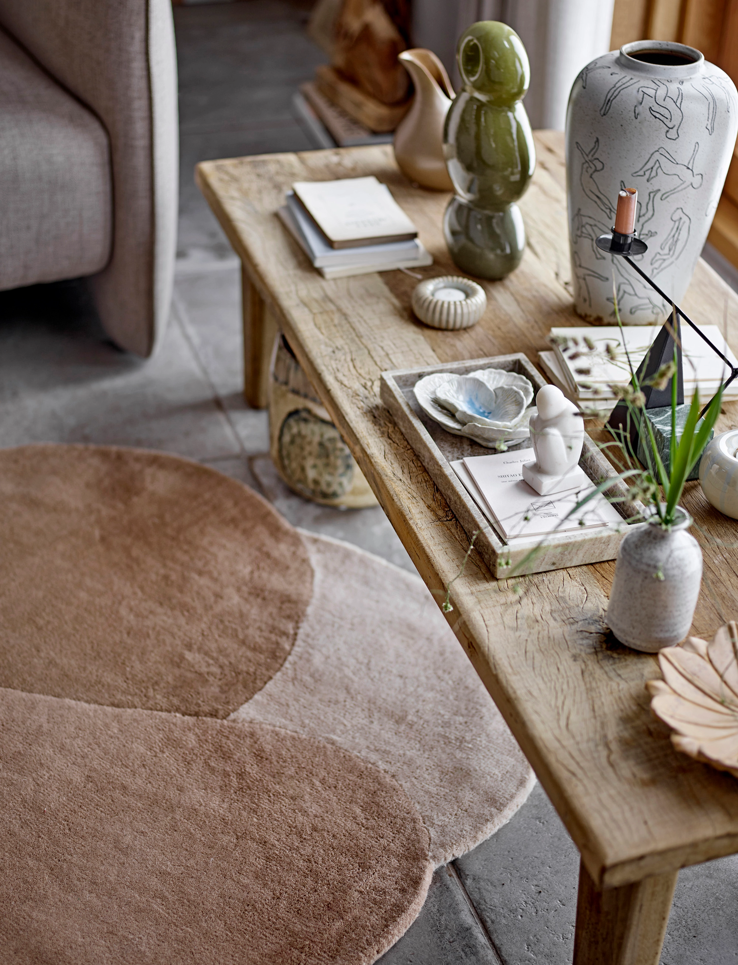 Bloomingville Denton Rug, 140X110 cm, Rugs & Carpets, Braun - Wool Rugs, Homeware
