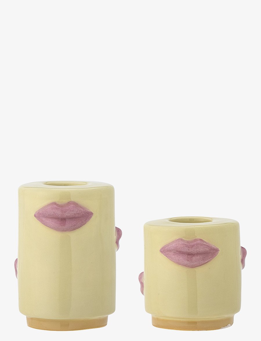 Bloomingville - Sassy Candle Holder - die niedrigsten preise - yellow - 0