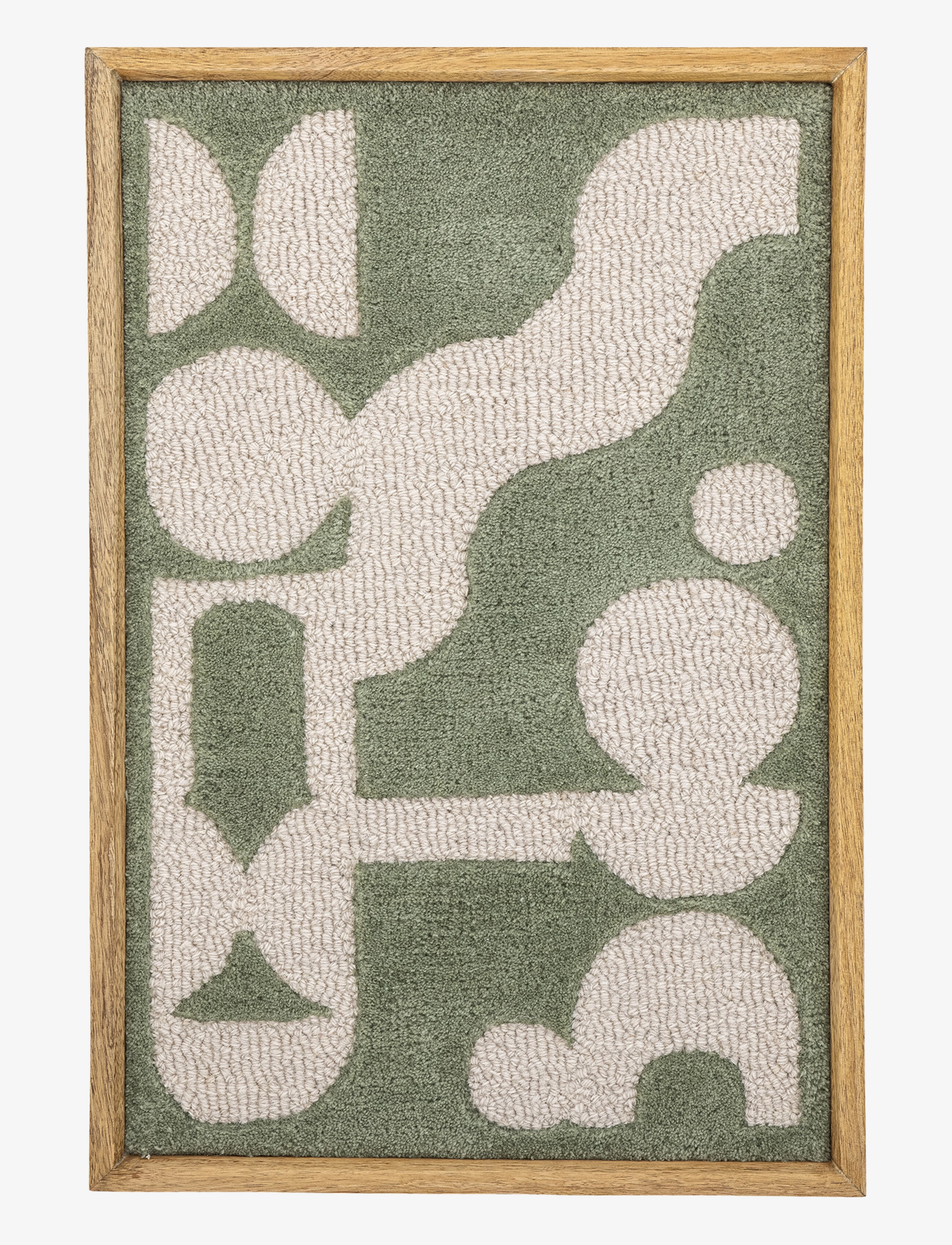 Bloomingville Longton Wall Decor, Graphical Patterns, Grøn, Str: 65X45CM
