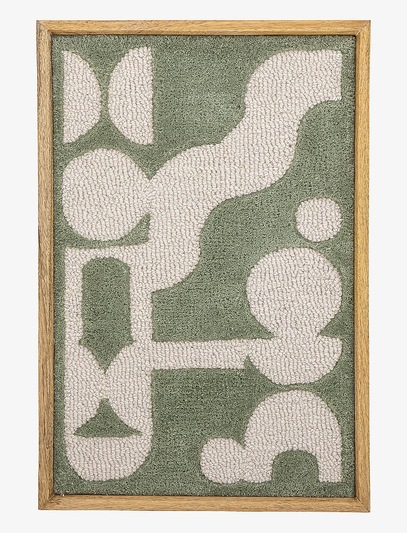 Bloomingville - Longton Wall Decor - wzory graficzne - green - 1