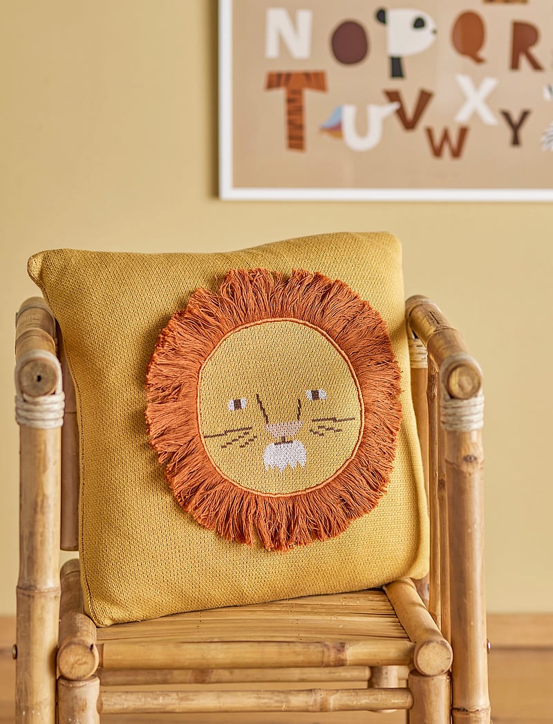 Bloomingville - Harrison Cushion - throw pillows - yellow - 0