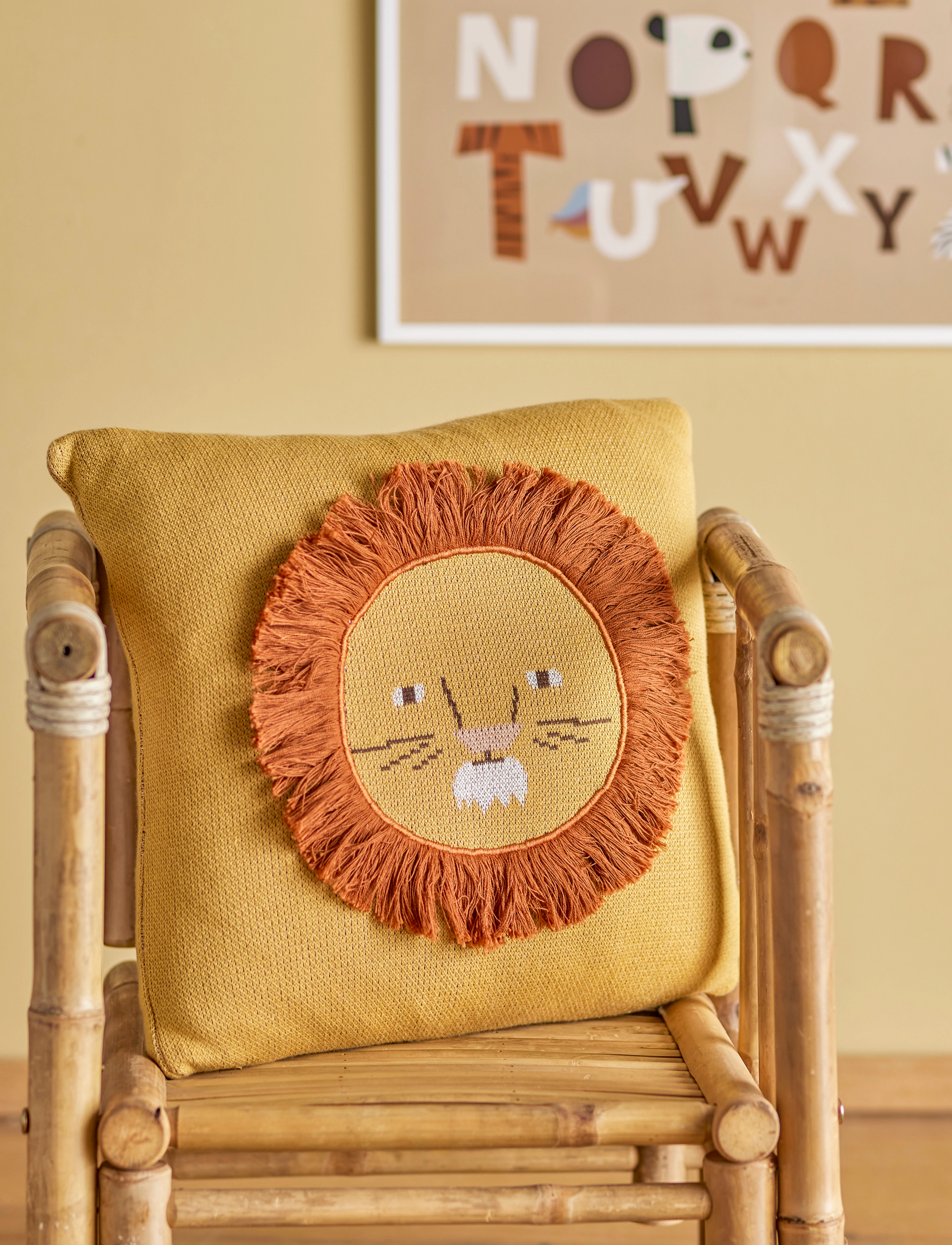Bloomingville - Harrison Cushion - yellow - 3