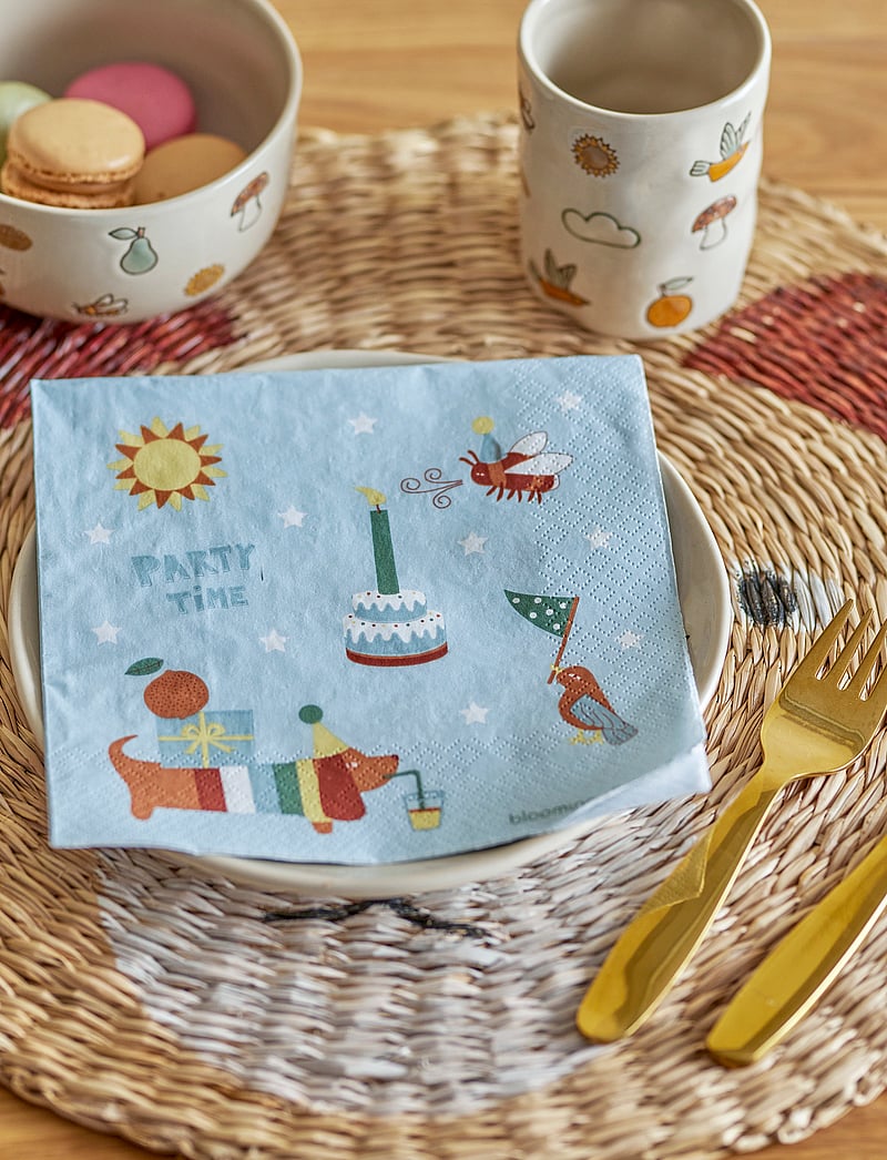 Bloomingville - Charlie Napkin - salvrätikud ja aksessuaarid - blue - 2