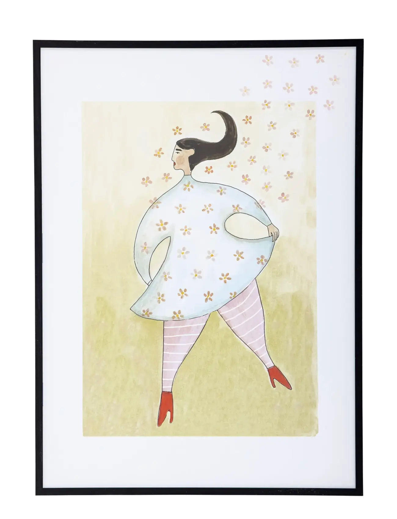 BLOOMINGVILLE Ajo Illustration W/ Frame Patterned - 52X72CM - Unisex