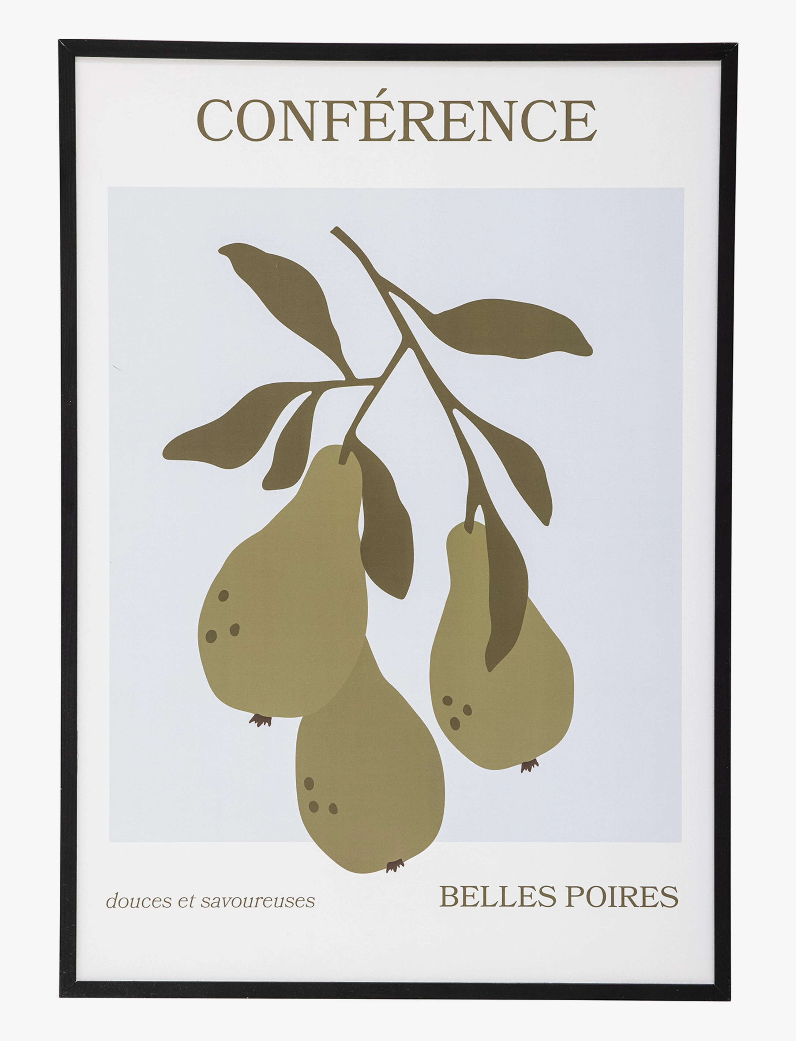 BLOOMINGVILLE Poire Illustration W/ Frame Grün - 72X52X1CM - Unisex