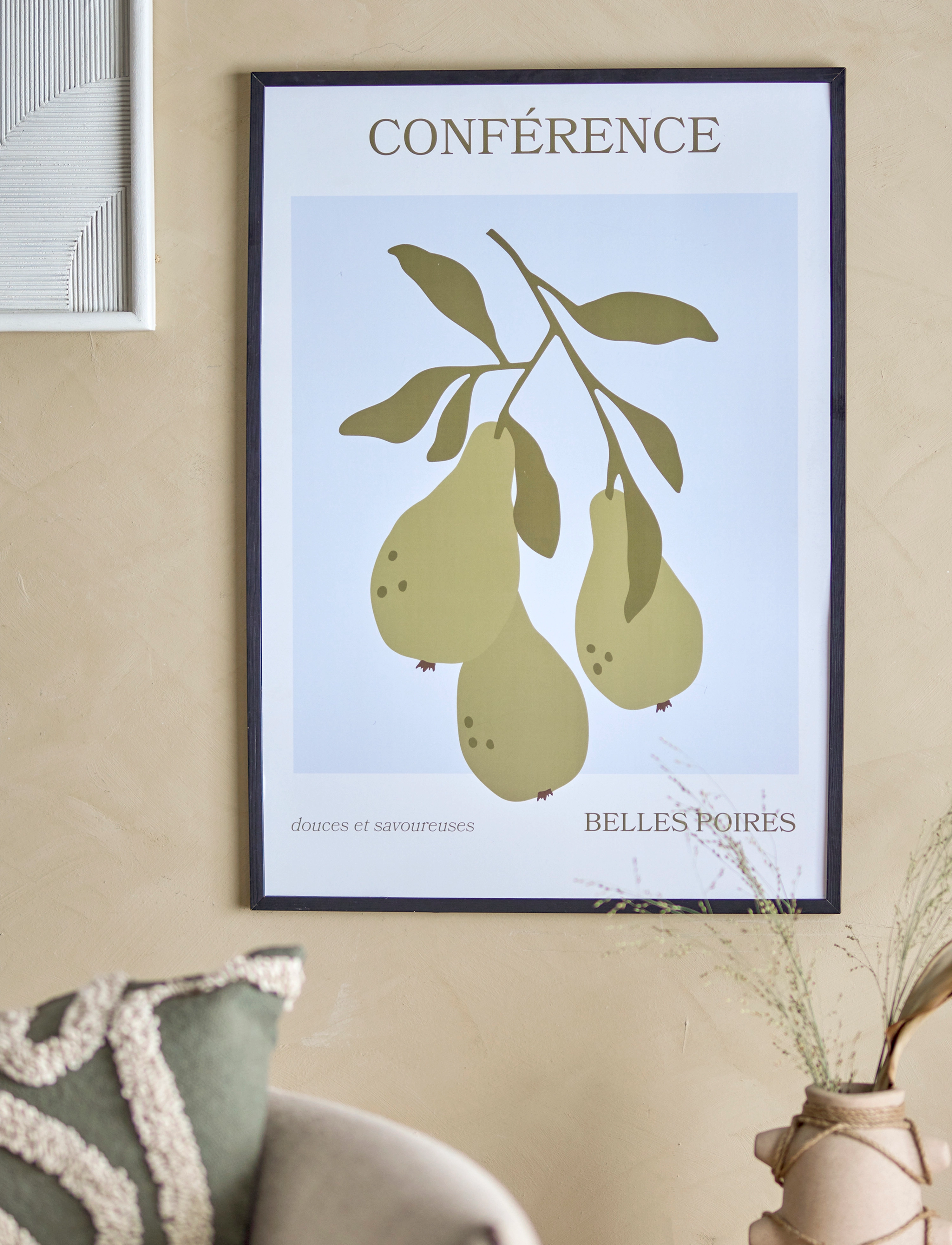 Bloomingville - Poire Illustration w/ Frame - cuisine - black - 2