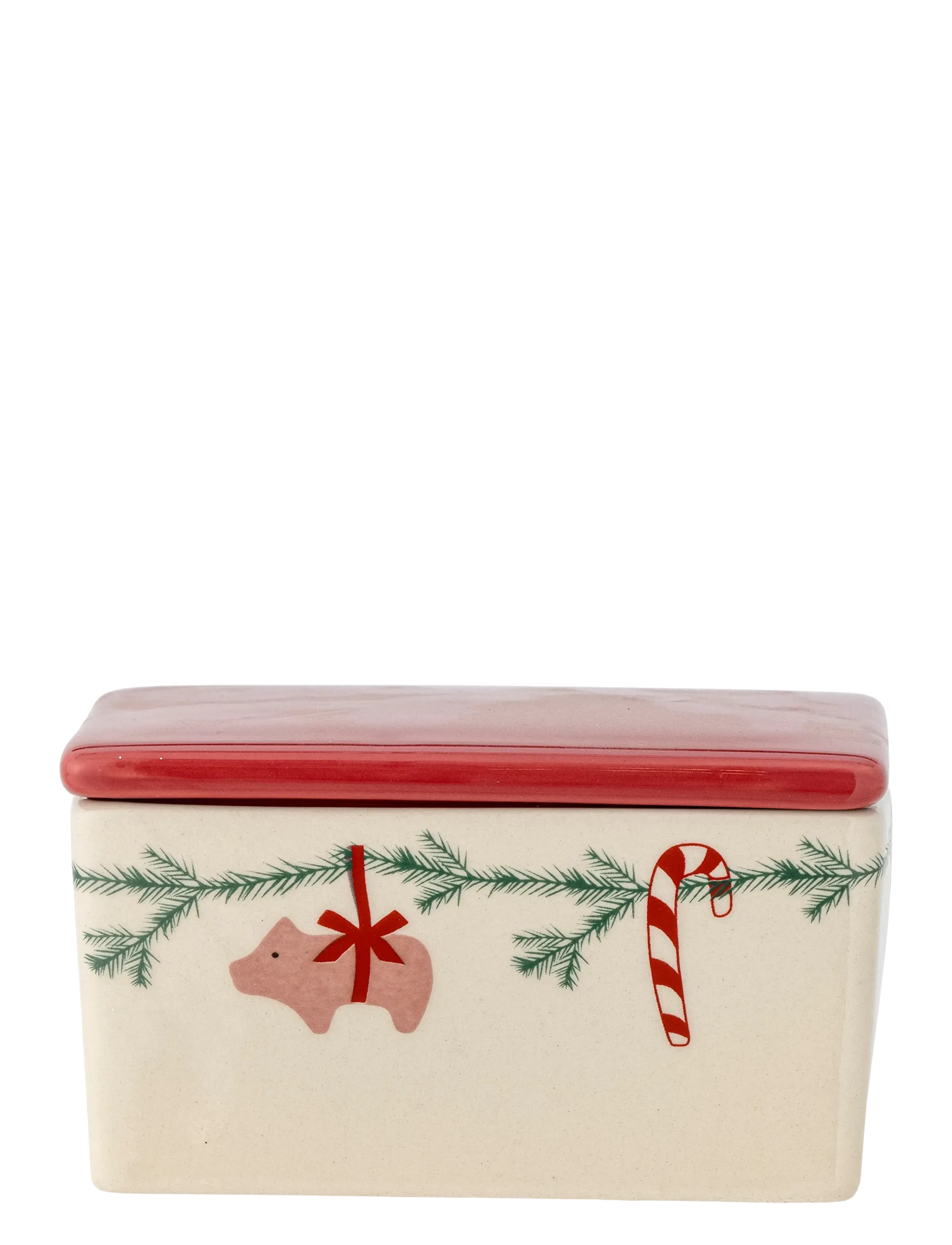 Bloomingville Yule Butter Box - Weihnachtsdekoration - RED / red