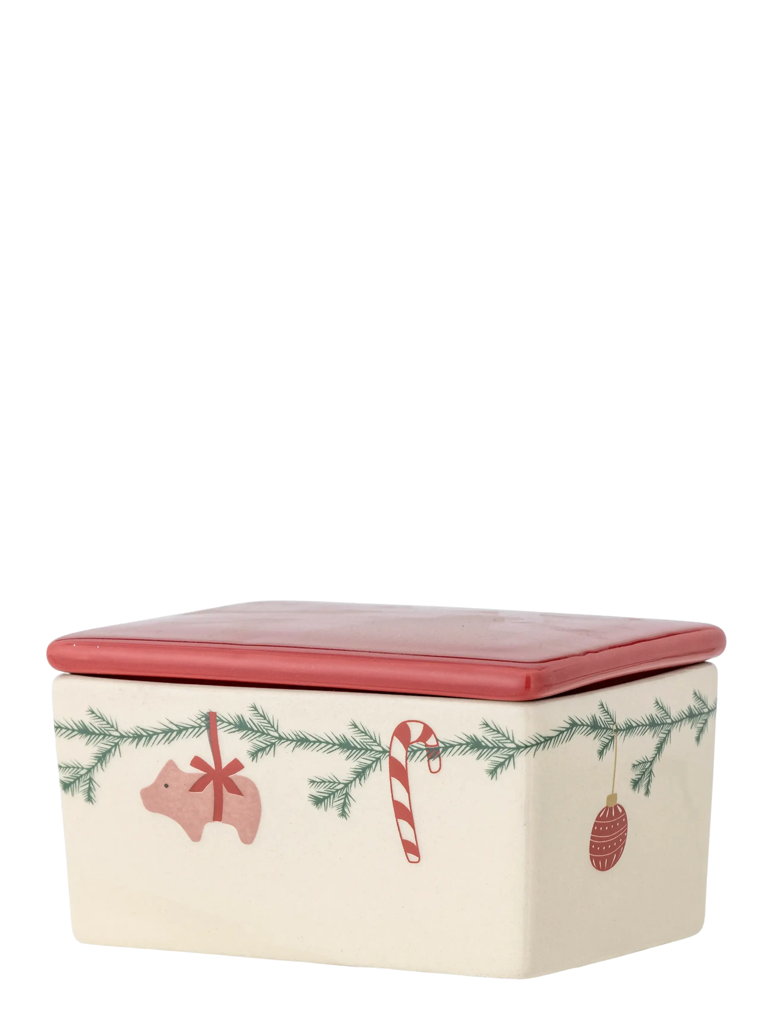Bloomingville - Yule Butter Box - red - 2