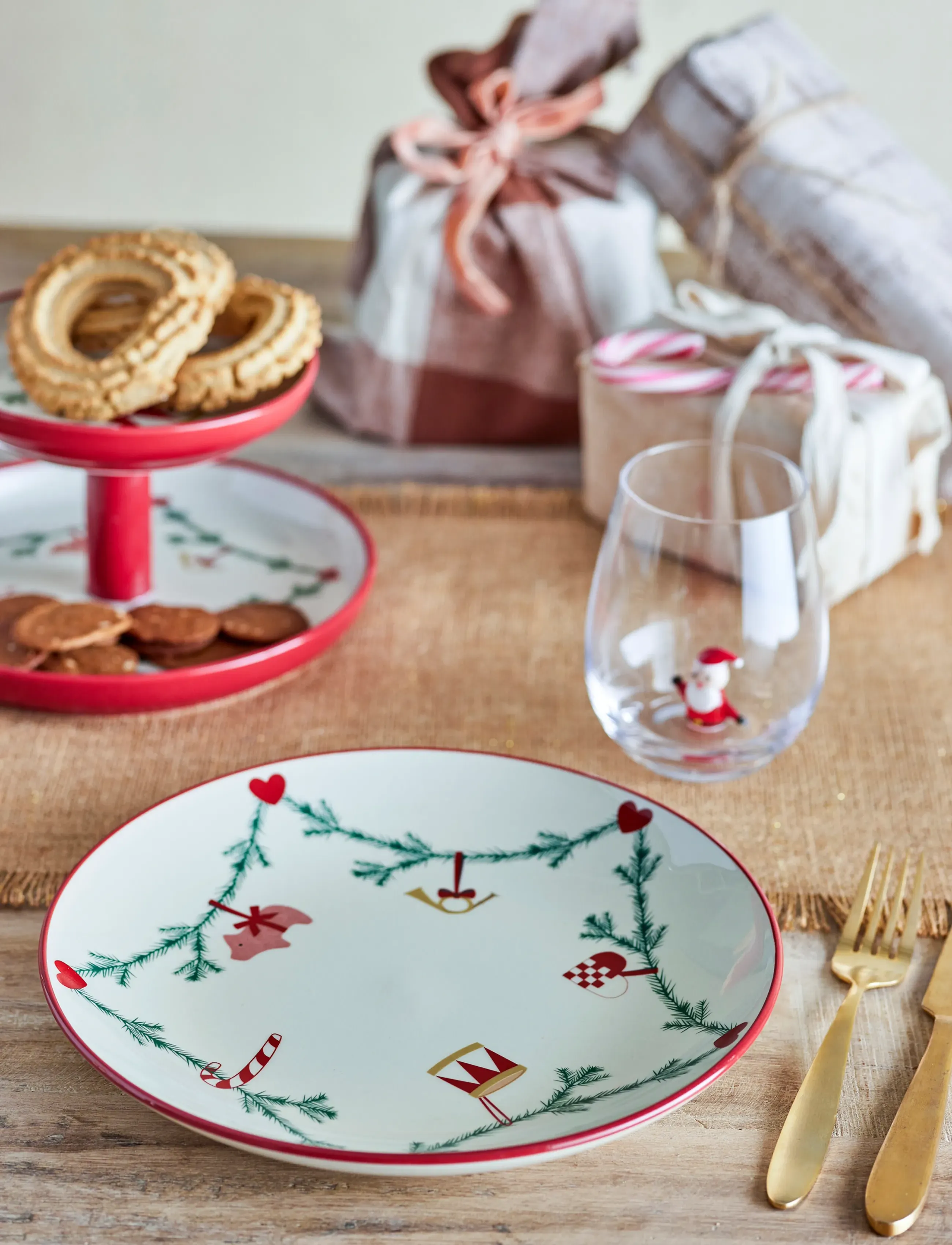 Bloomingville - Yule Plate - mattallrikar - natural - 0