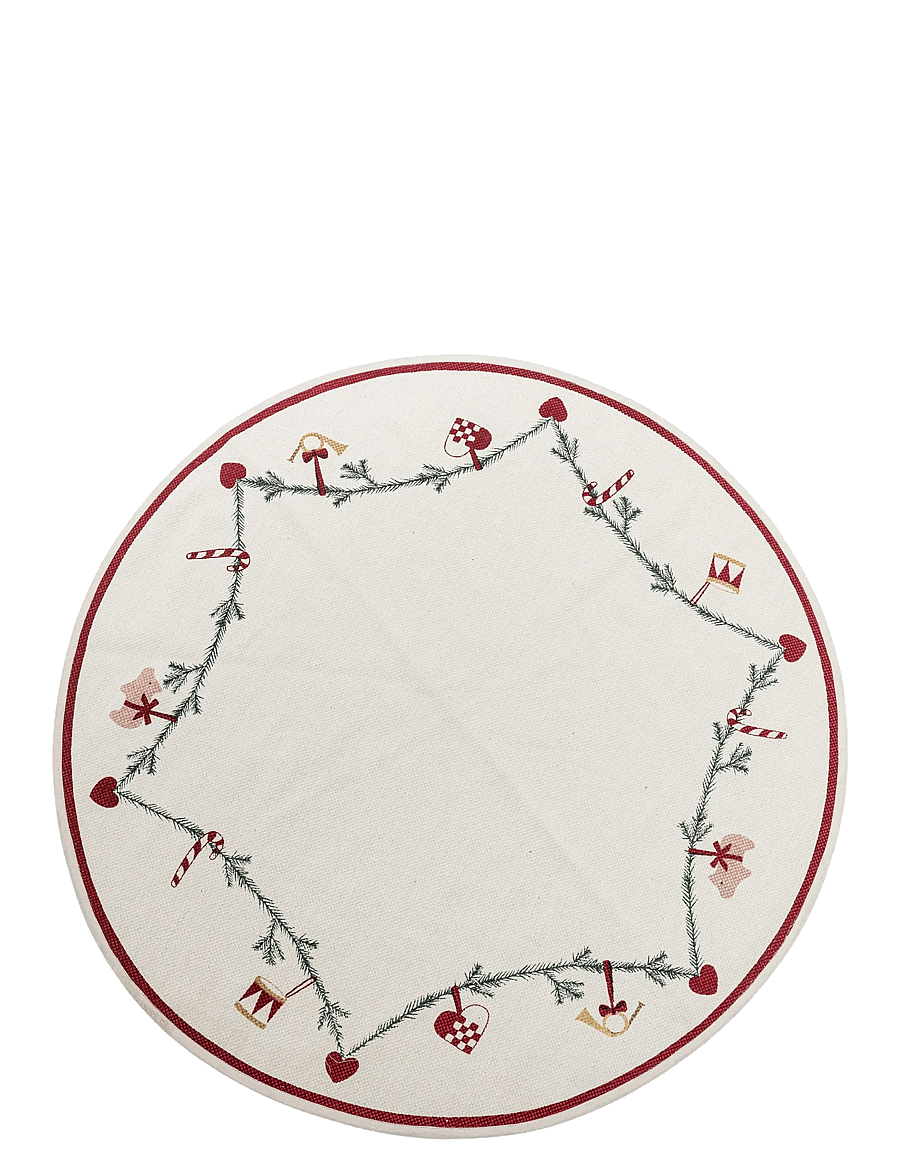 Bloomingville - Yule Tree Rug - red - 1
