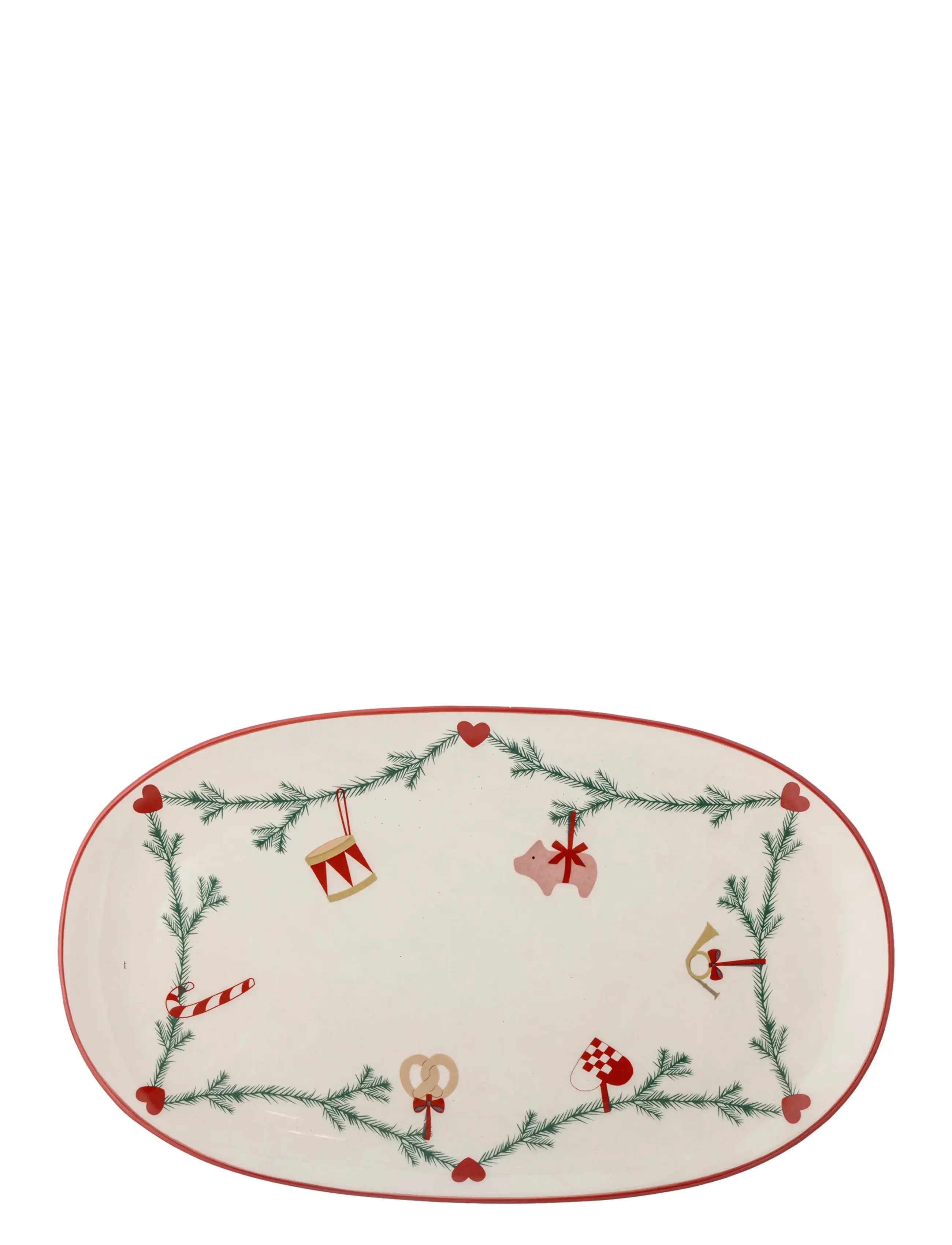 Bloomingville Yule Serving Plate - Serving dishes - NATURAL / beige