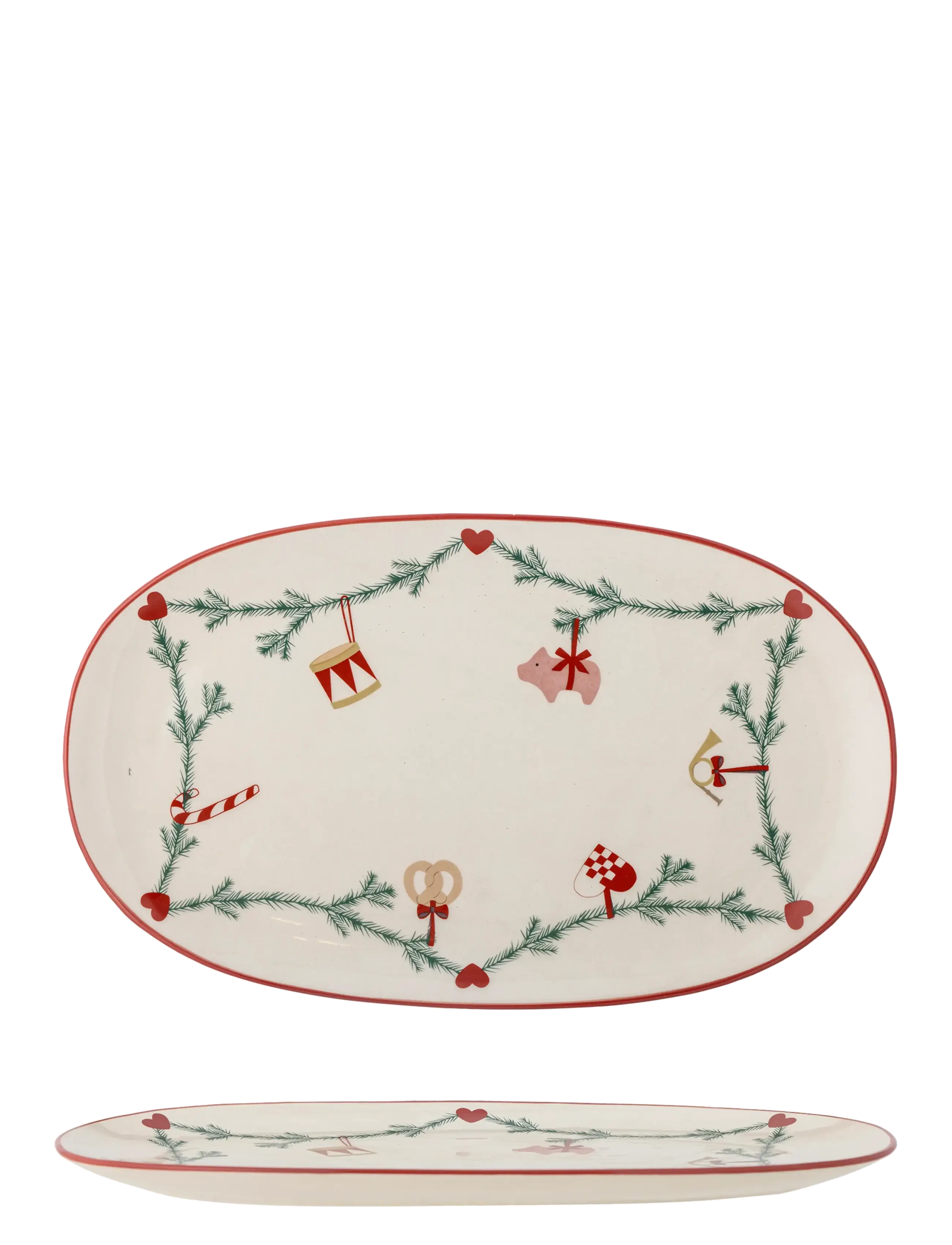Bloomingville - Yule Serving Plate - christmas tableware - natural - 3