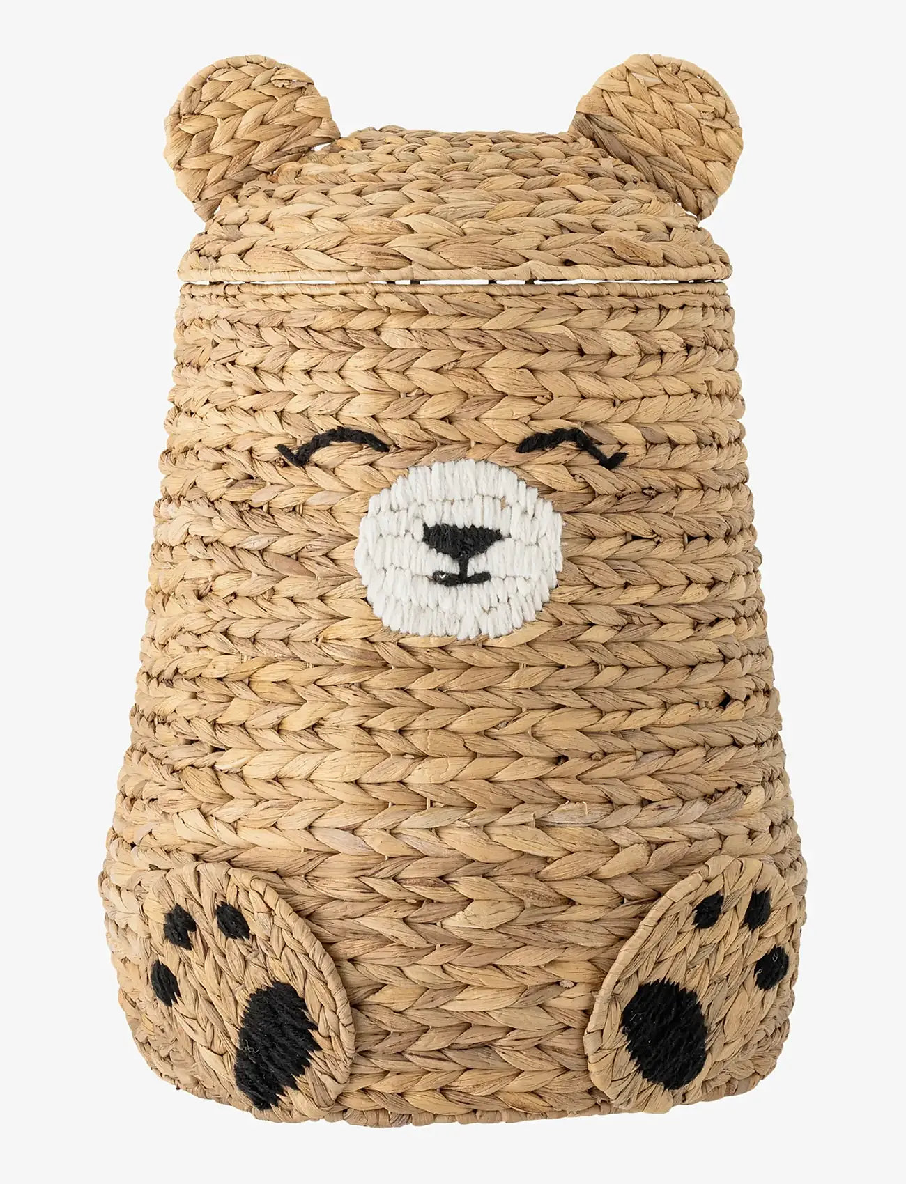 Bloomingville - Timone Basket w/Lid - opbevaringskurve - nature - 1