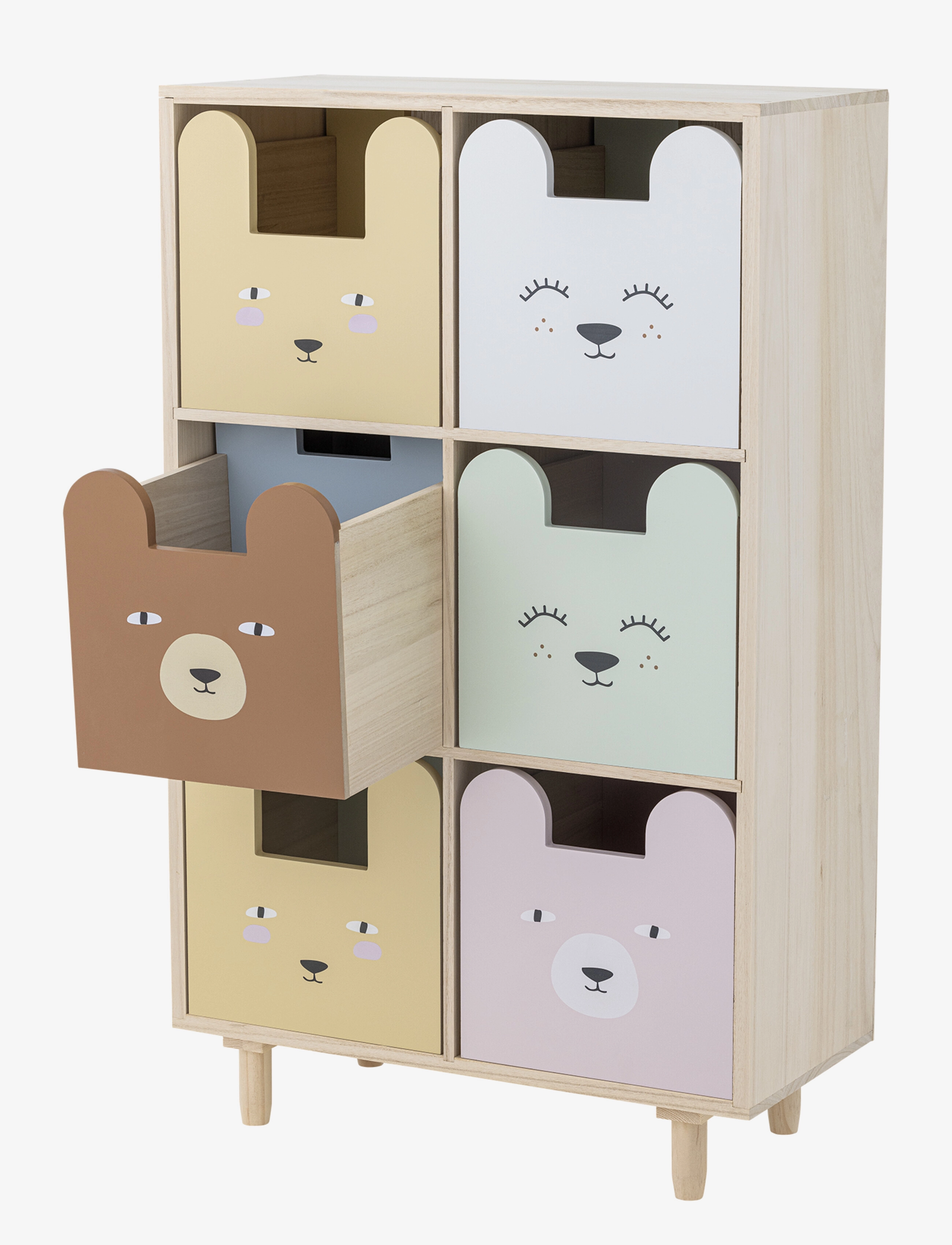 Bloomingville - Calle Bookcase w/Drawers - möbel mit aufbewahrungsfunktion - nature - 5