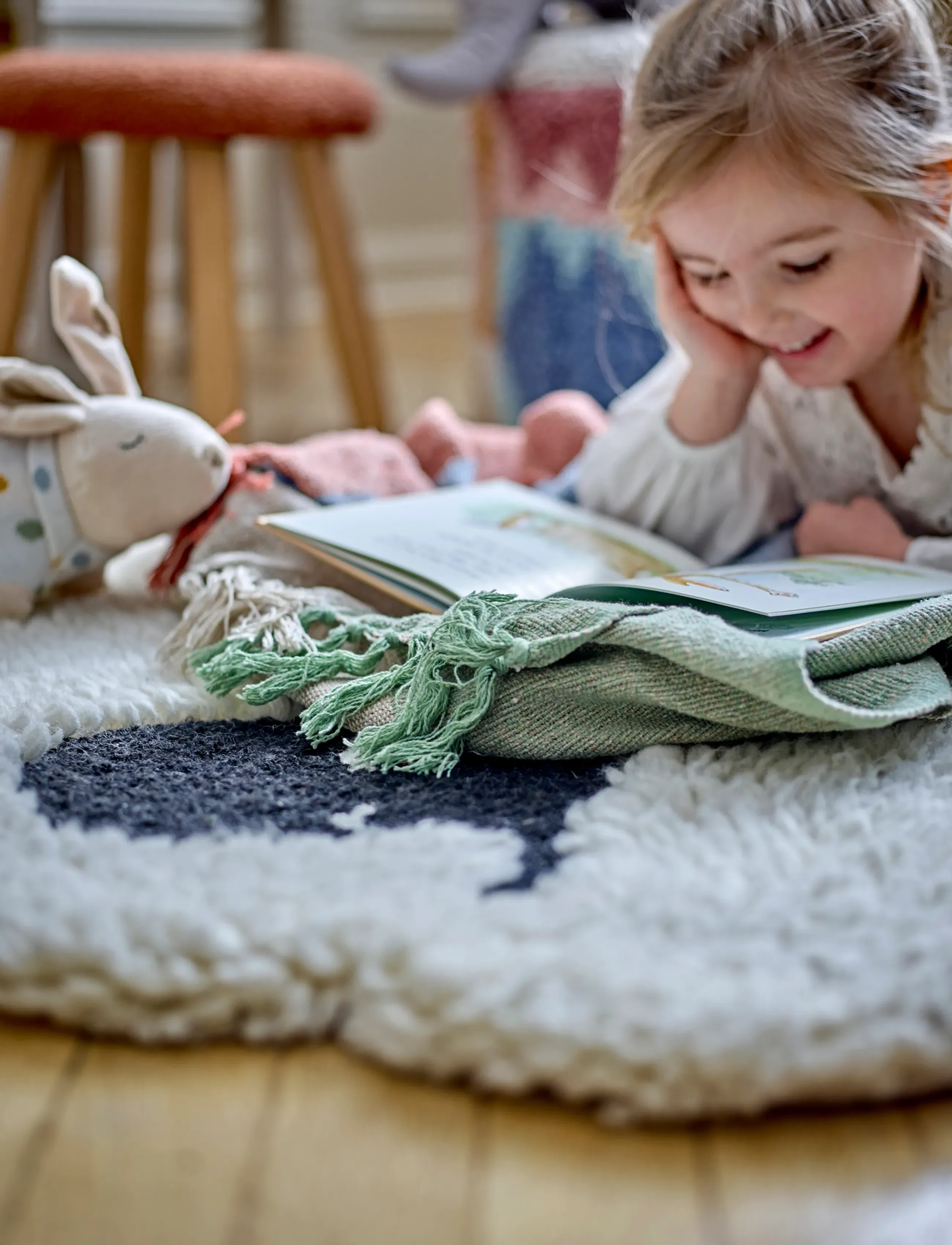 Bloomingville - Dolly Rug - kilimai - white - 2