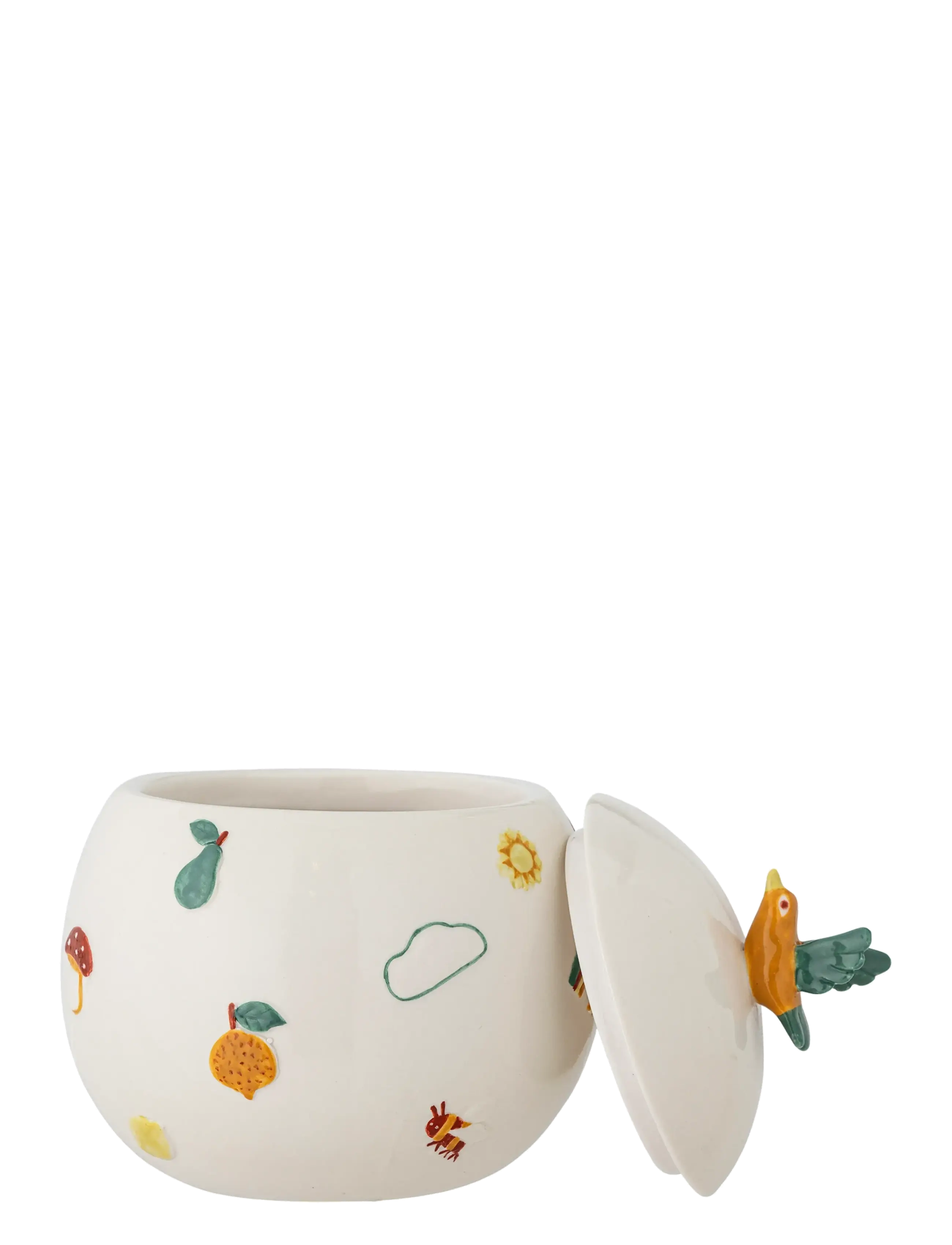 Bloomingville - Agnes Jar w/Lid - vorratsgläser - white - 2