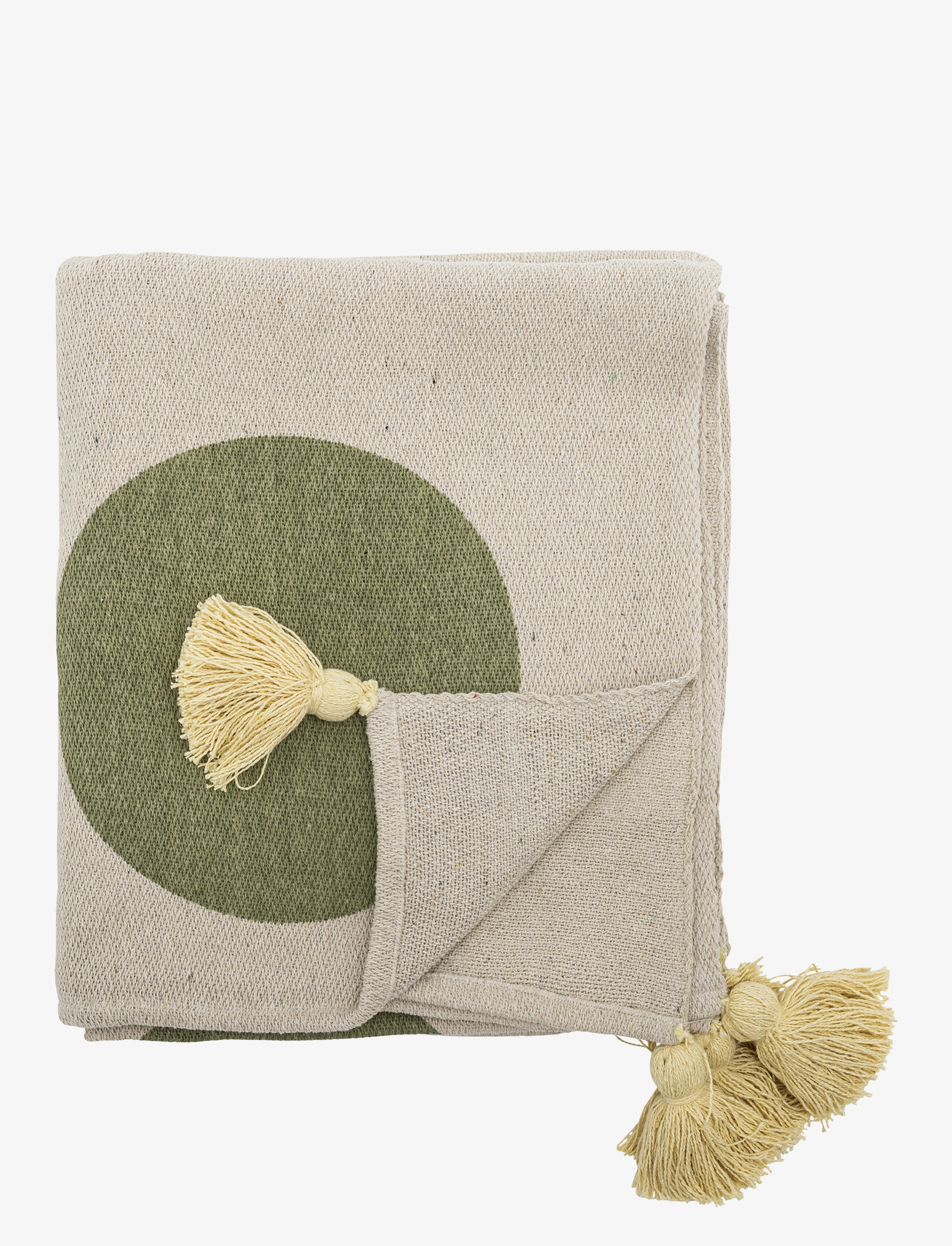 Bloomingville Clennie Throw, 160X130 cm, Cushions & Blankets, Beige - Blankets Throws, Homeware