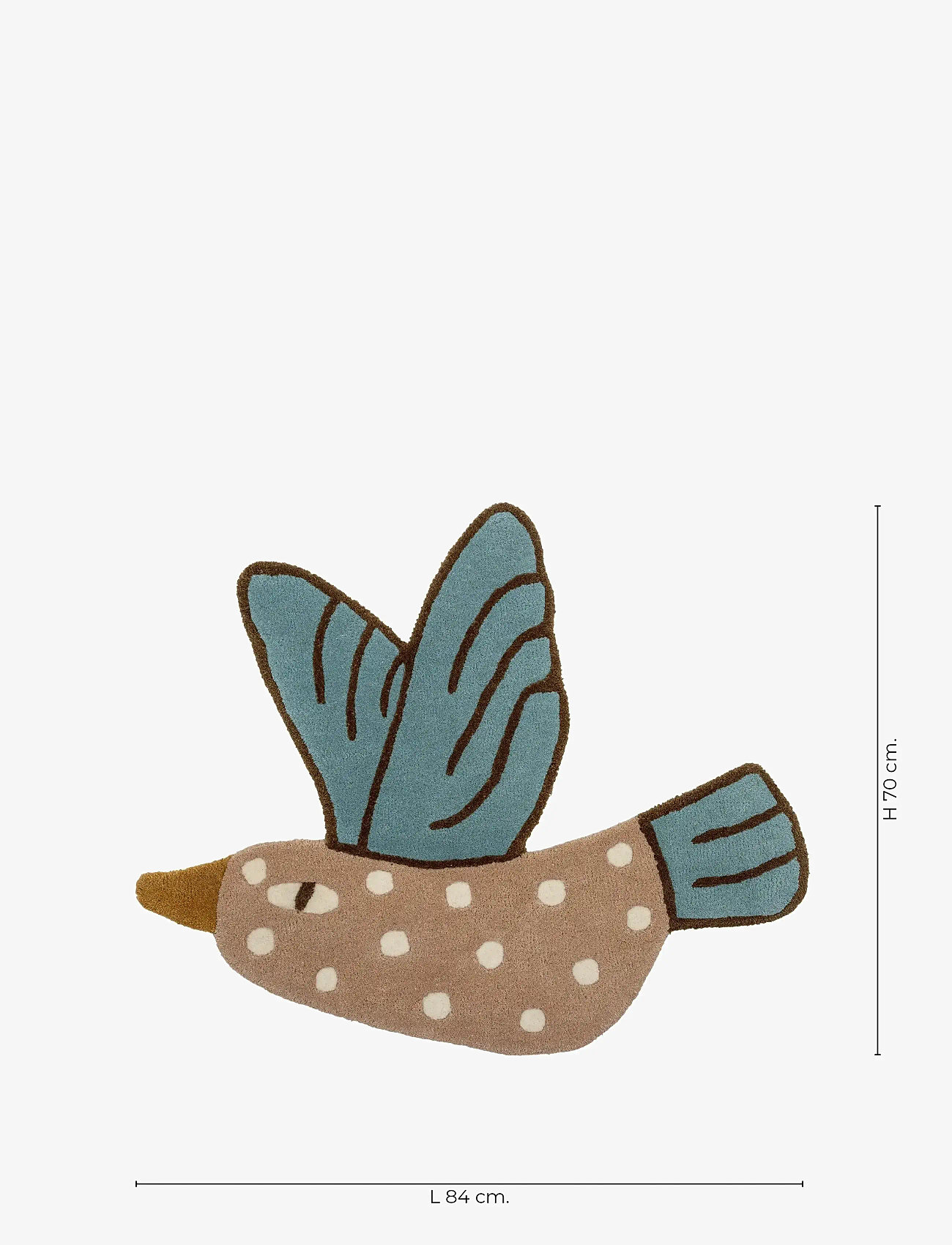 Bloomingville - Blue Jay Rug - blue - 2