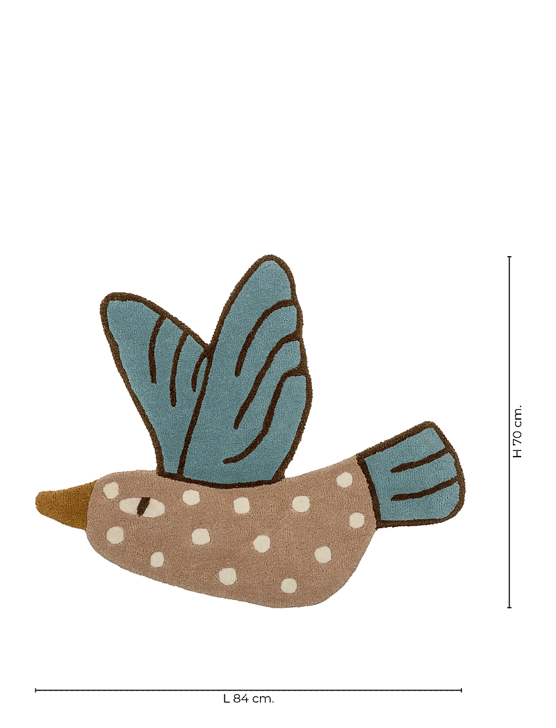 Bloomingville - Blue Jay Rug - blue - 2