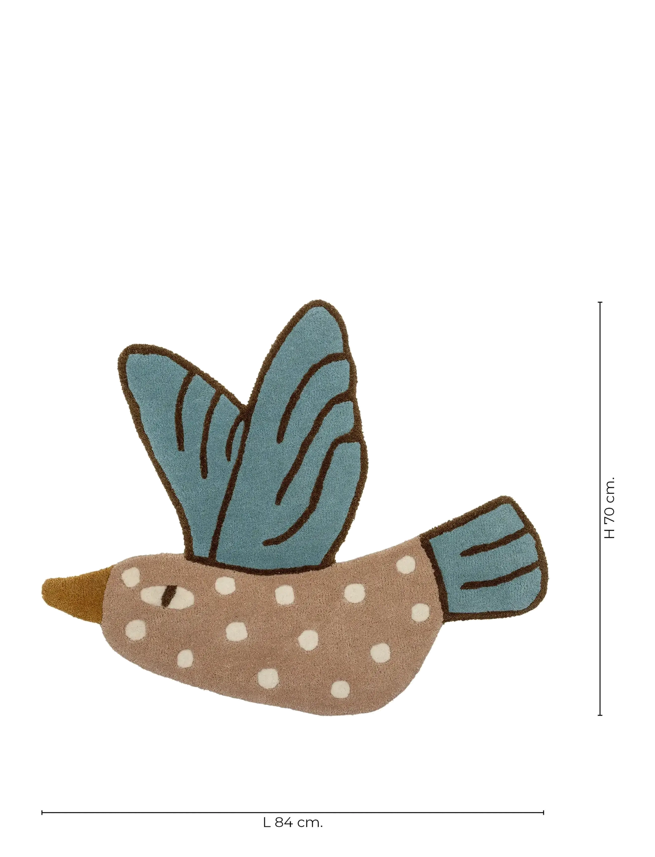Bloomingville - Blue Jay Rug - blue - 2