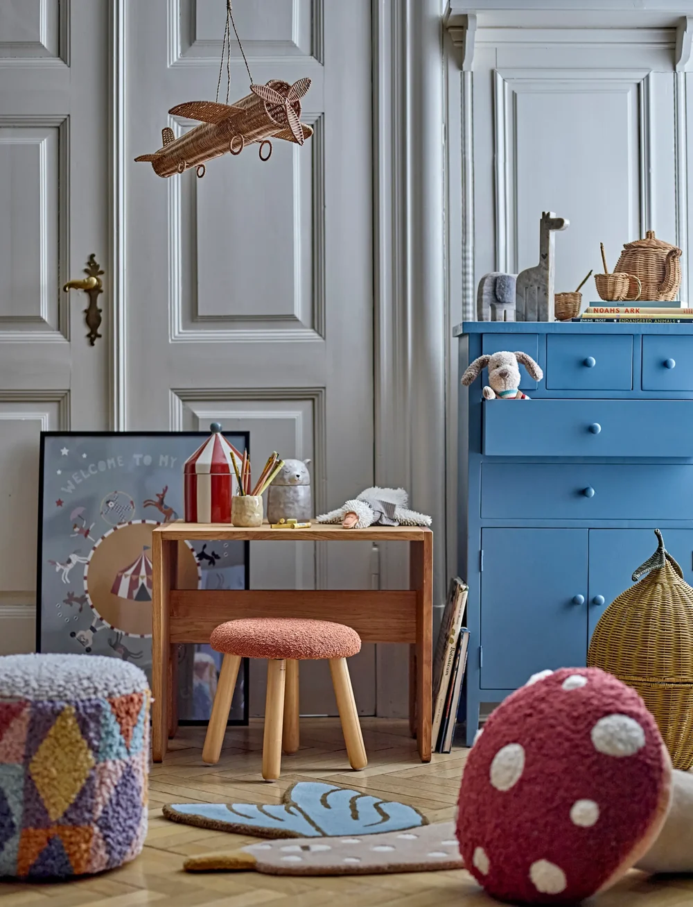 Bloomingville - Mushroom Cushion - ilupadjad - red - 4