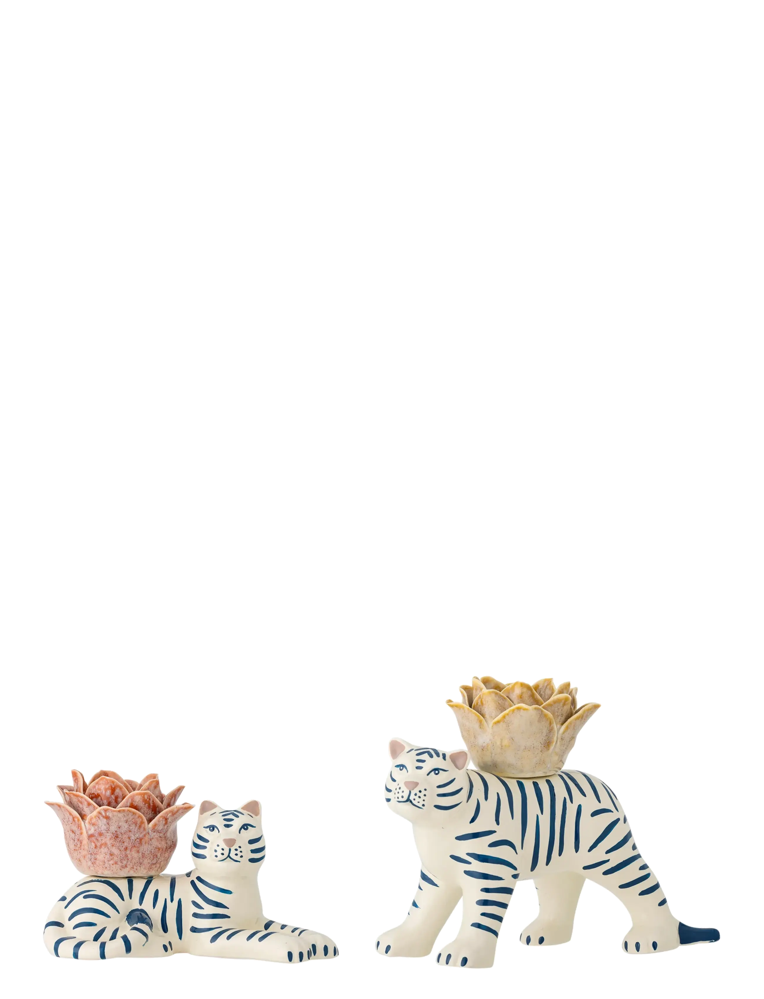 Bloomingville Rory Candle Holder, Lysestage, Multi/mønstret, Str: ONE SIZE