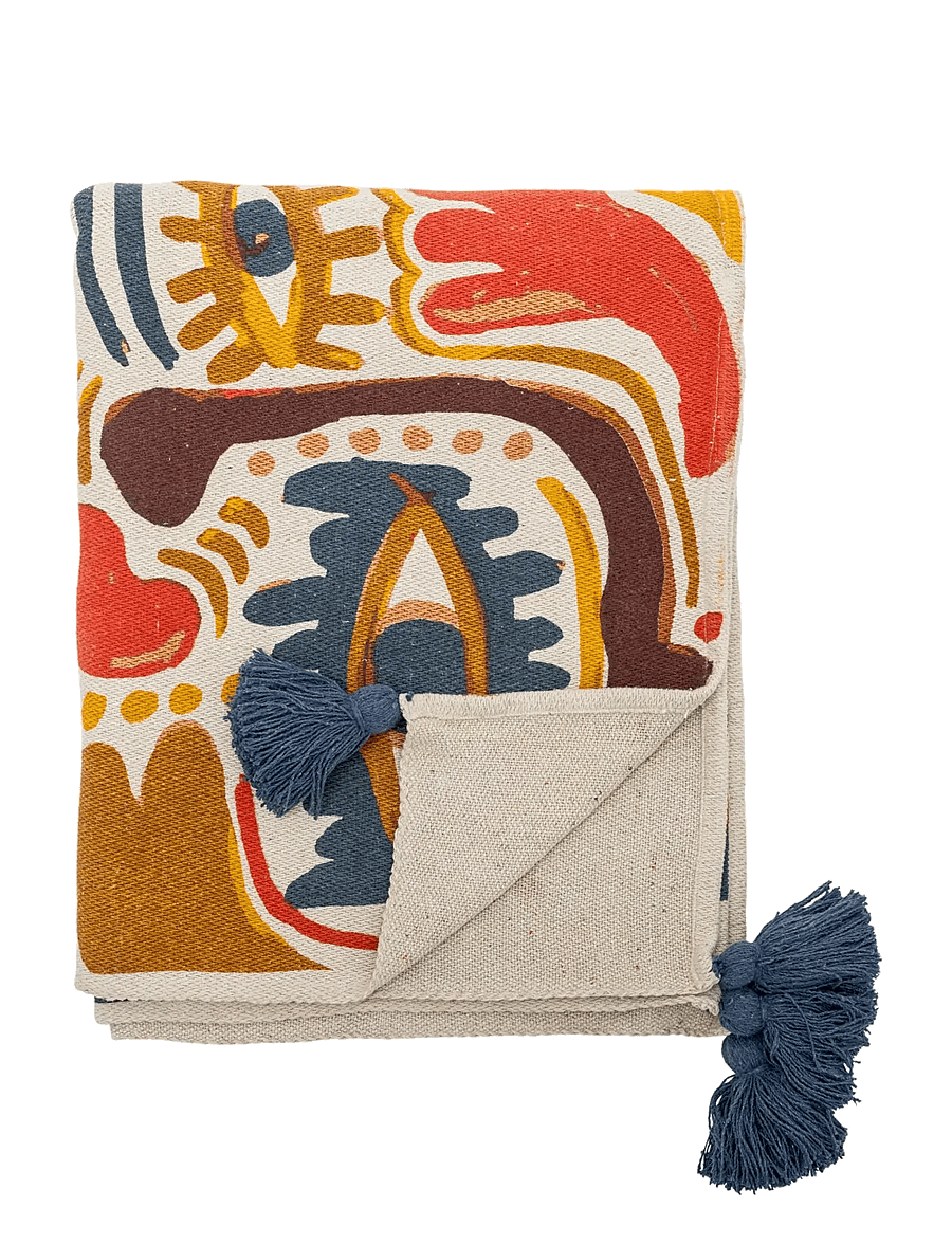 Bloomingville - Horus Throw - die niedrigsten preise - orange - 0