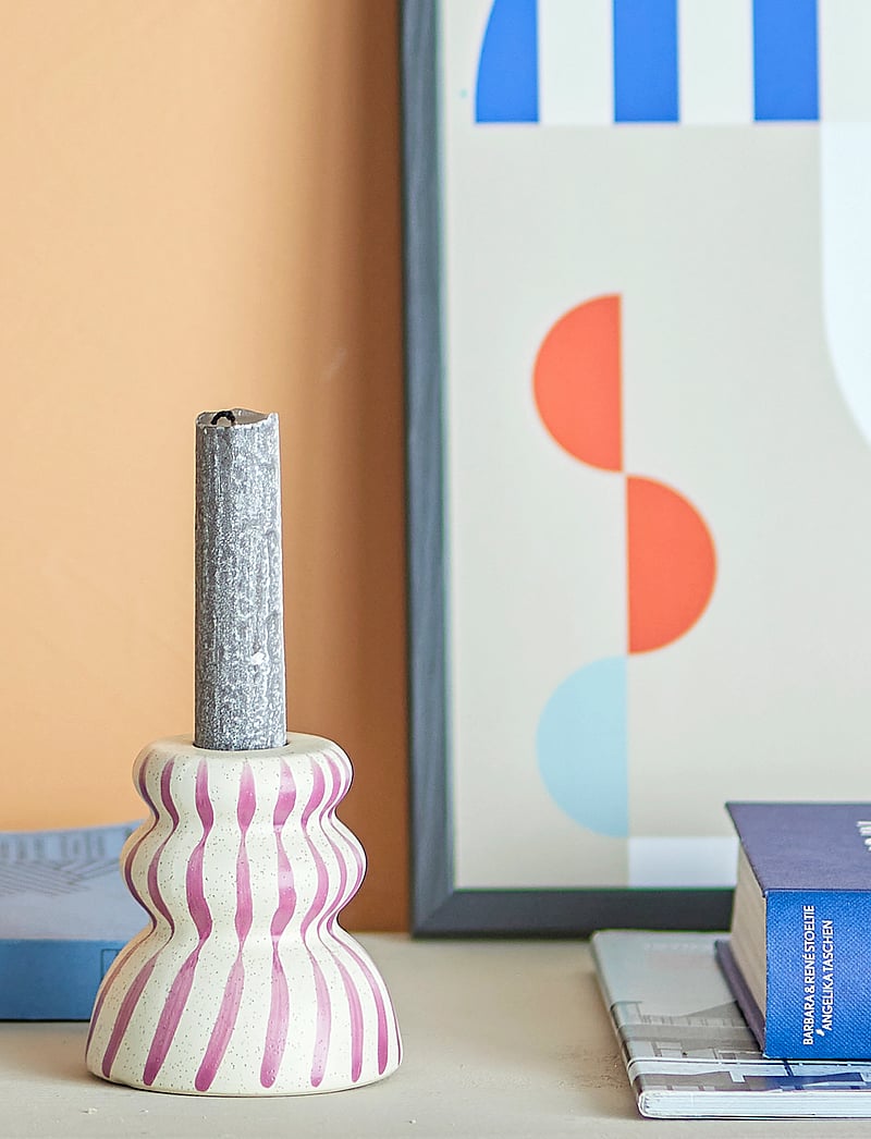 Bloomingville - Gabin Candle Holder - kerzenständer - purple - 0