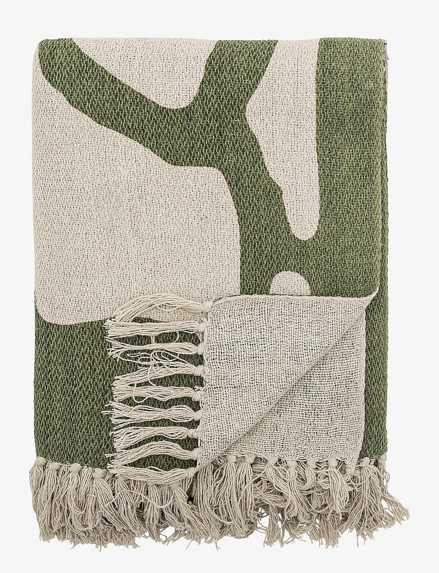 Bloomingville - Dalmine Throw - decken - green - 0