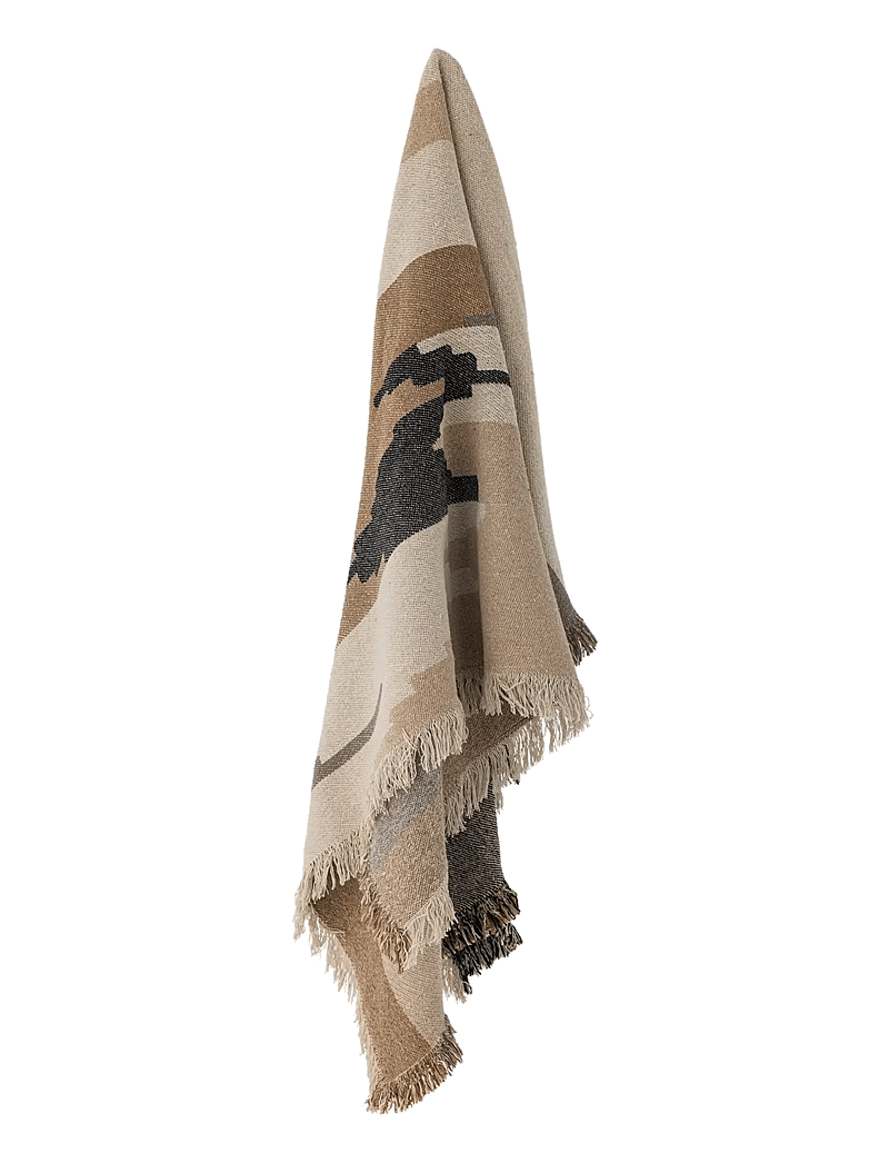 Bloomingville - Maji Throw, Brown, Recycled Cotton - köp efter pris - brown - 1