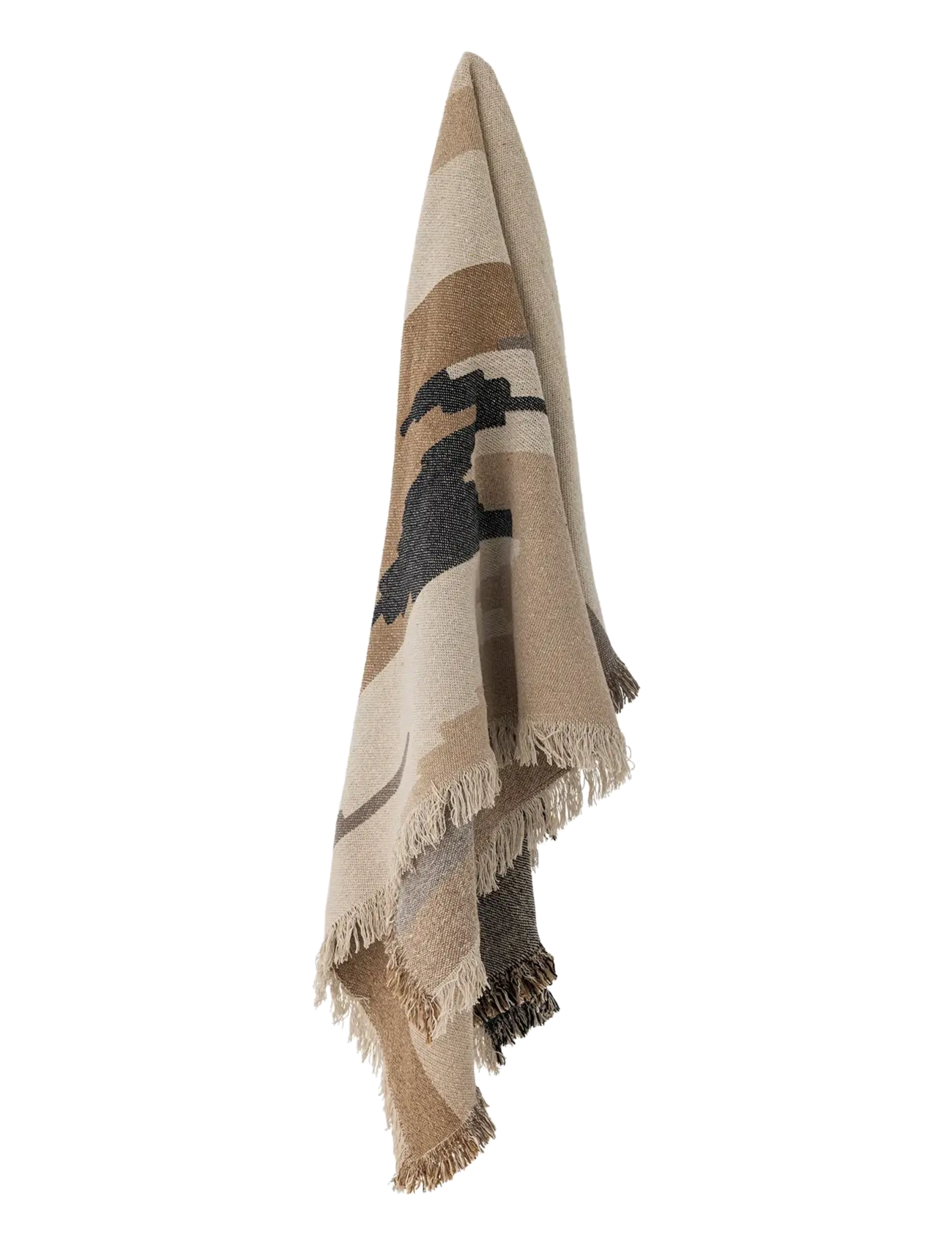 Bloomingville - Maji Throw, Brown, Recycled Cotton - brown - 2