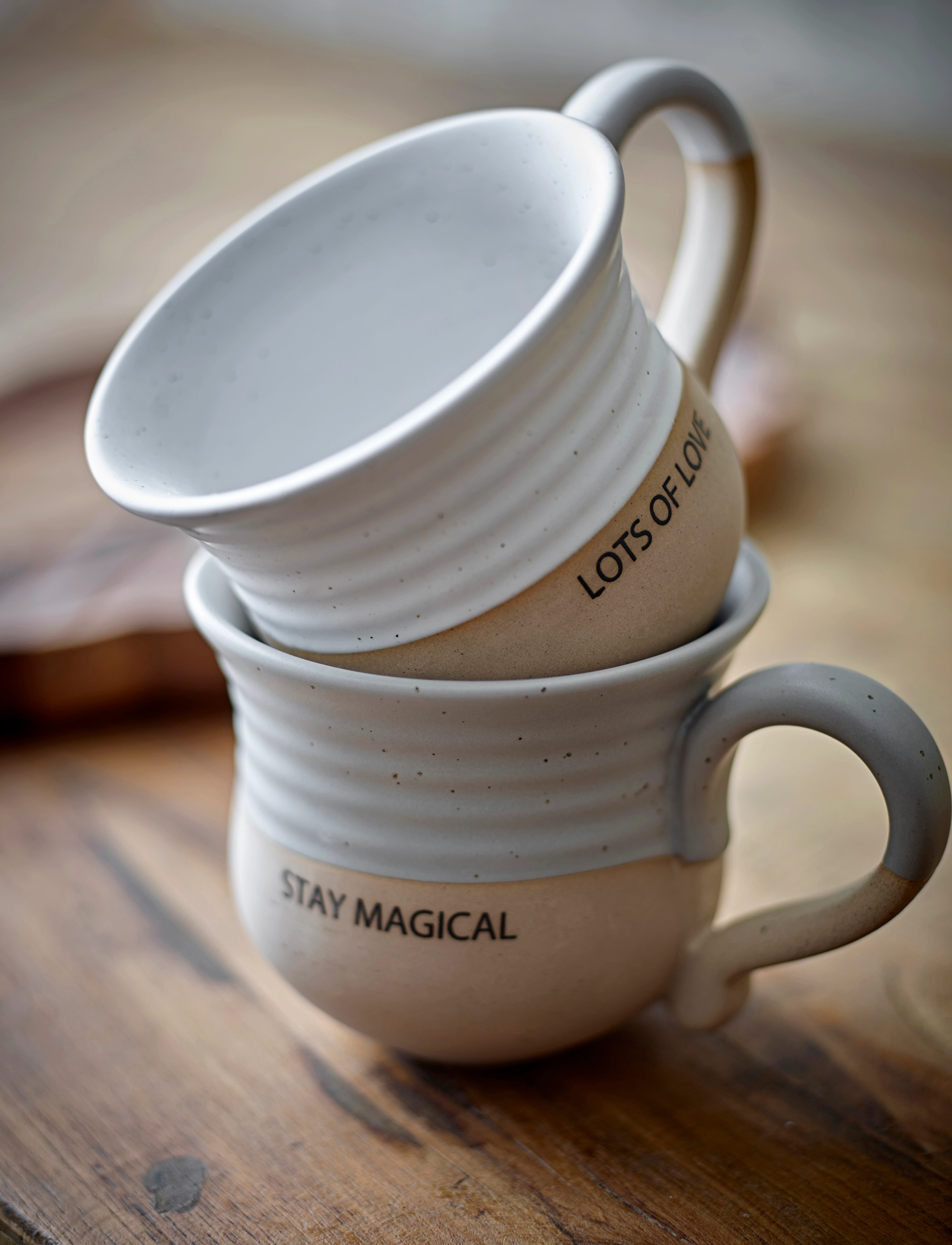 Bloomingville Claire Cup, 45 CL, White, Kopper & Krus > Kaffekopper, Unisex