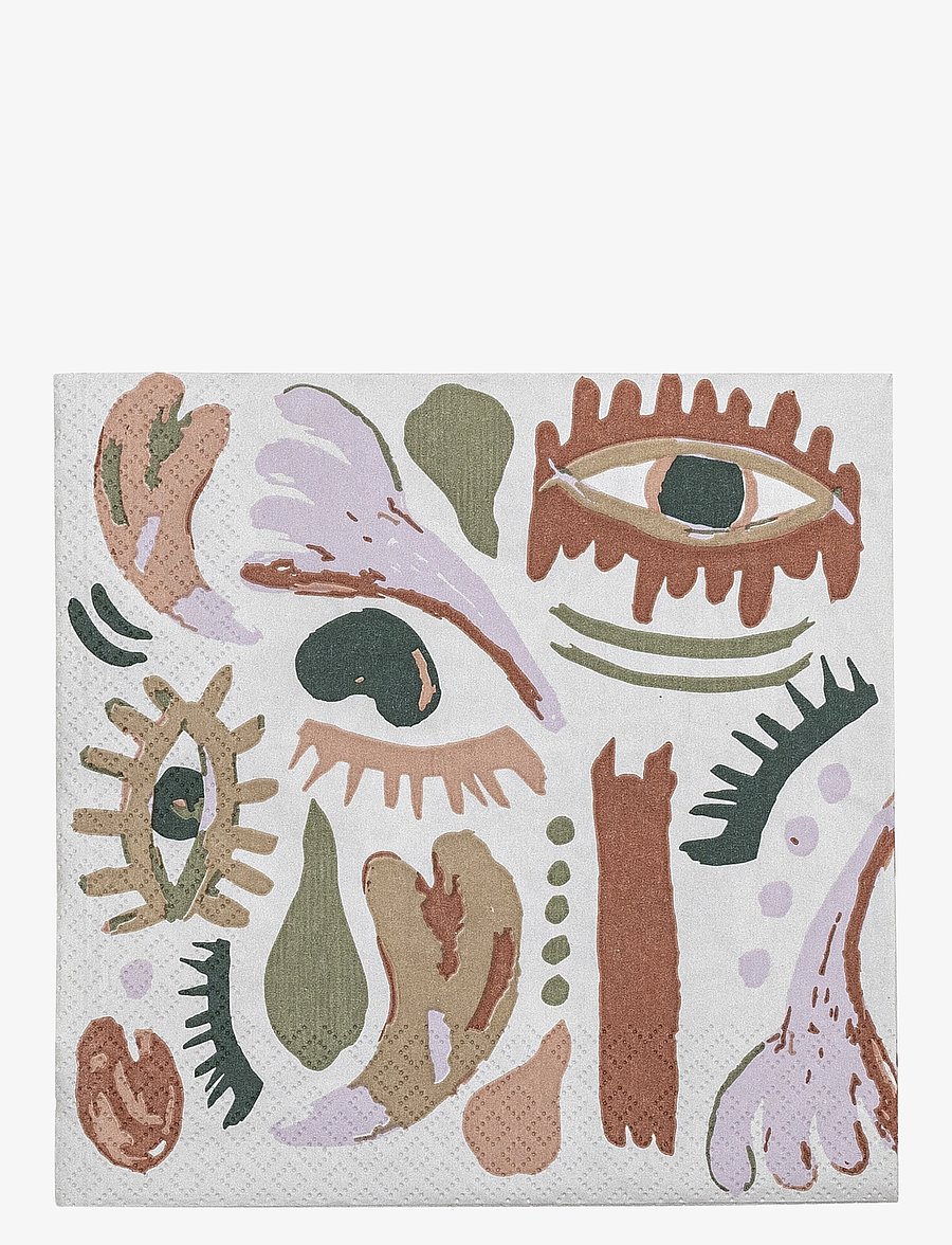 Bloomingville - Horus Napkin - linased ja puuvillased salvrätikud - orange - 1