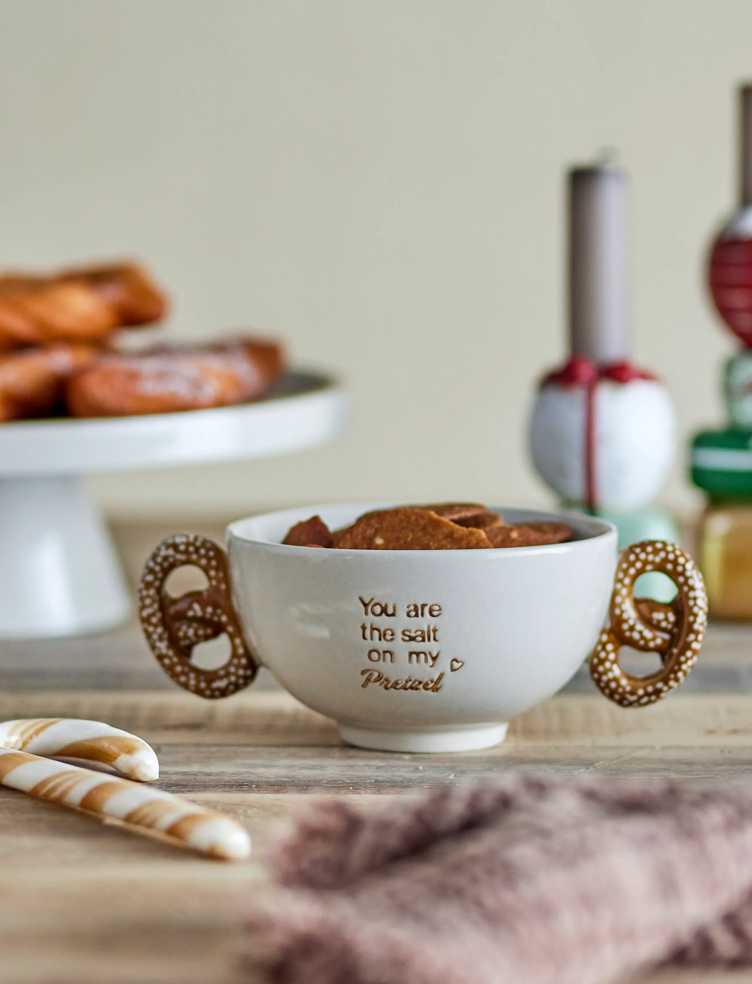 Bloomingville - Treats Bowl - christmas tableware - white - 0