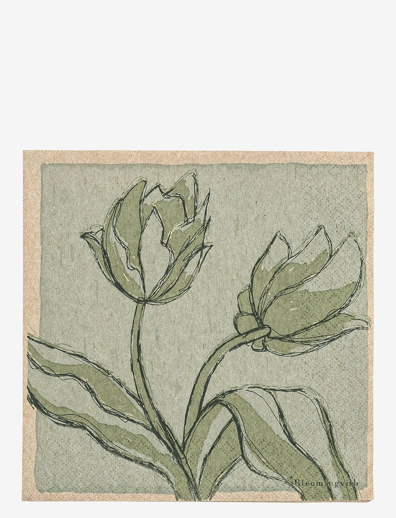 Bloomingville - Mana Napkin - green - 0