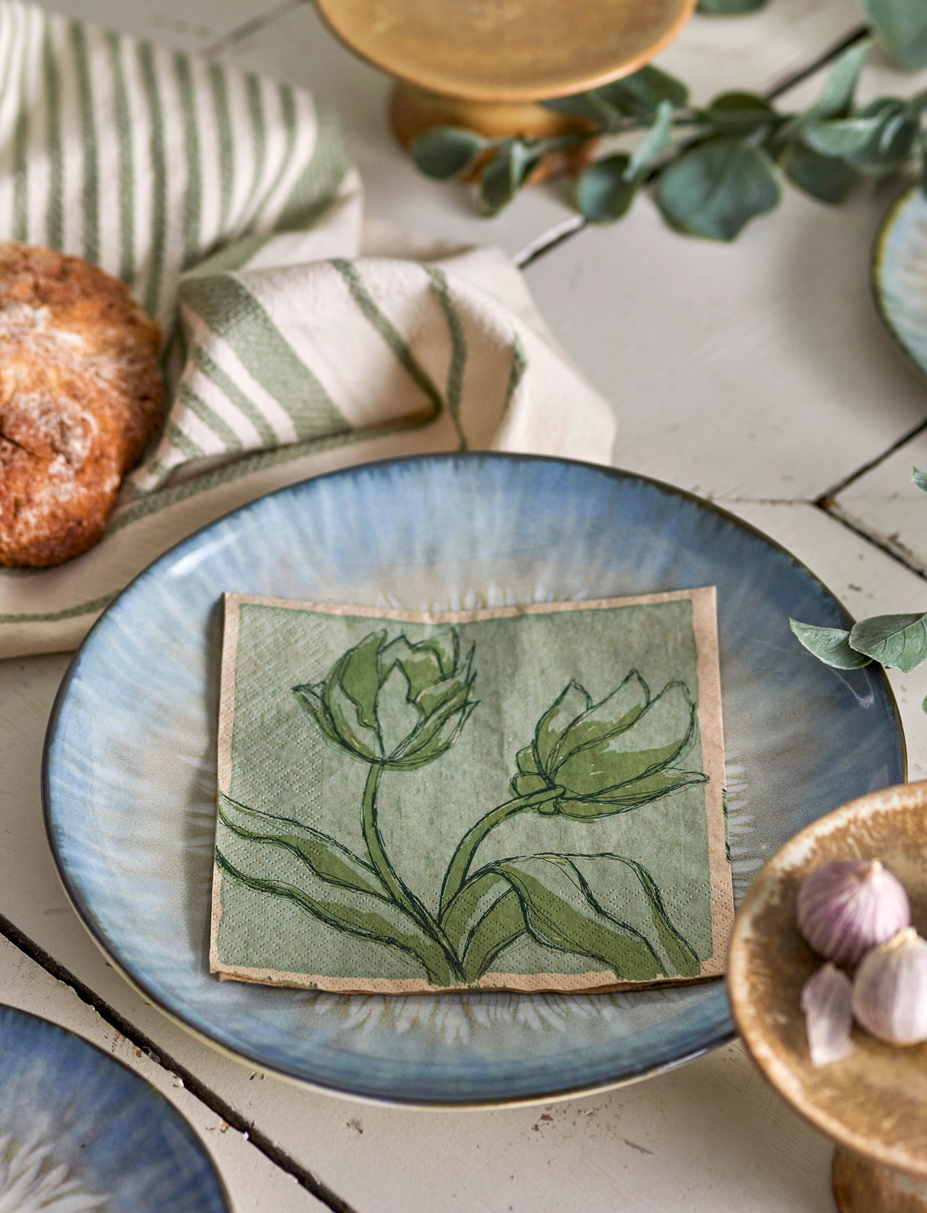 Bloomingville - Mana Napkin - green - 1