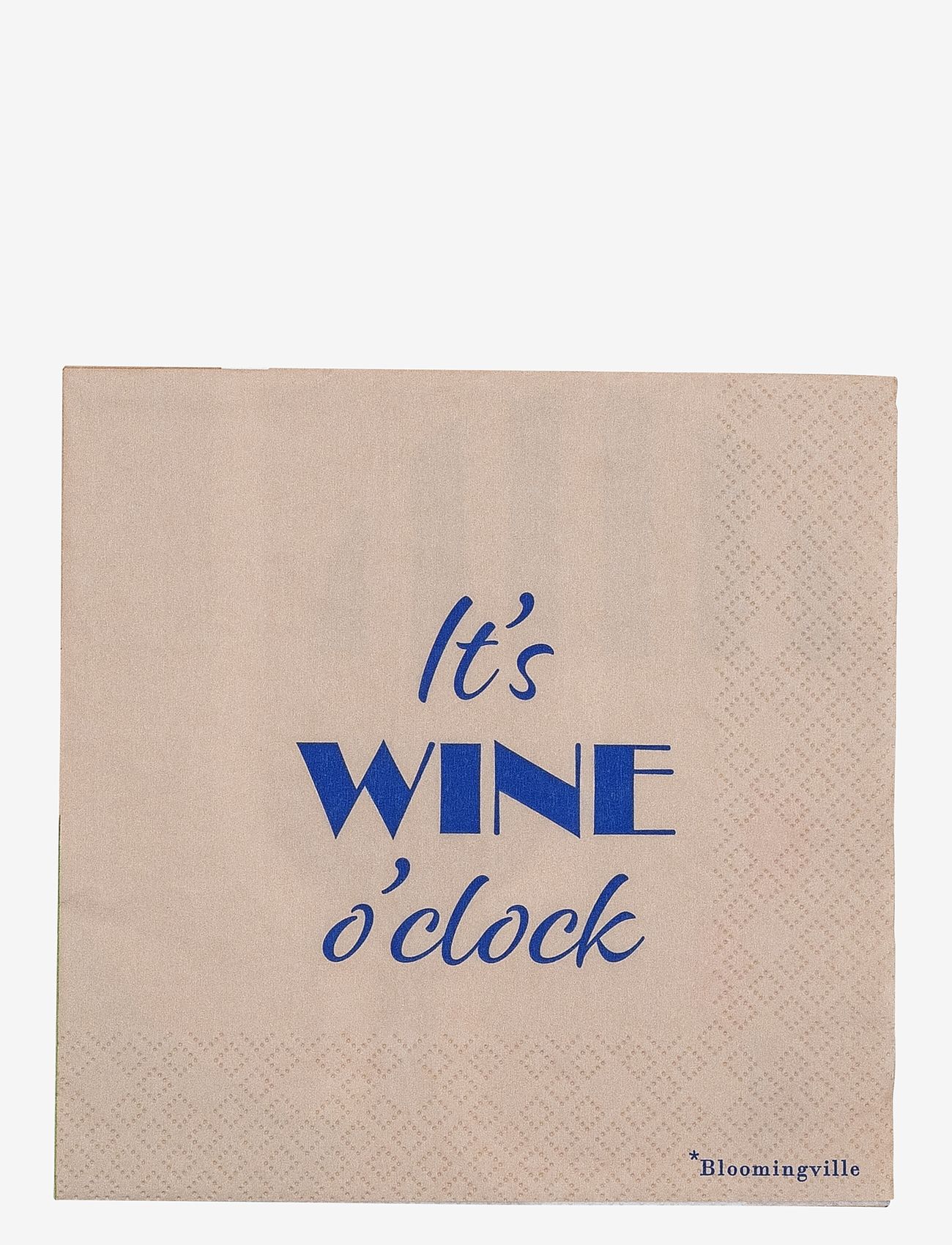 Bloomingville - Wine Napkin - papirservietter - blue - 0