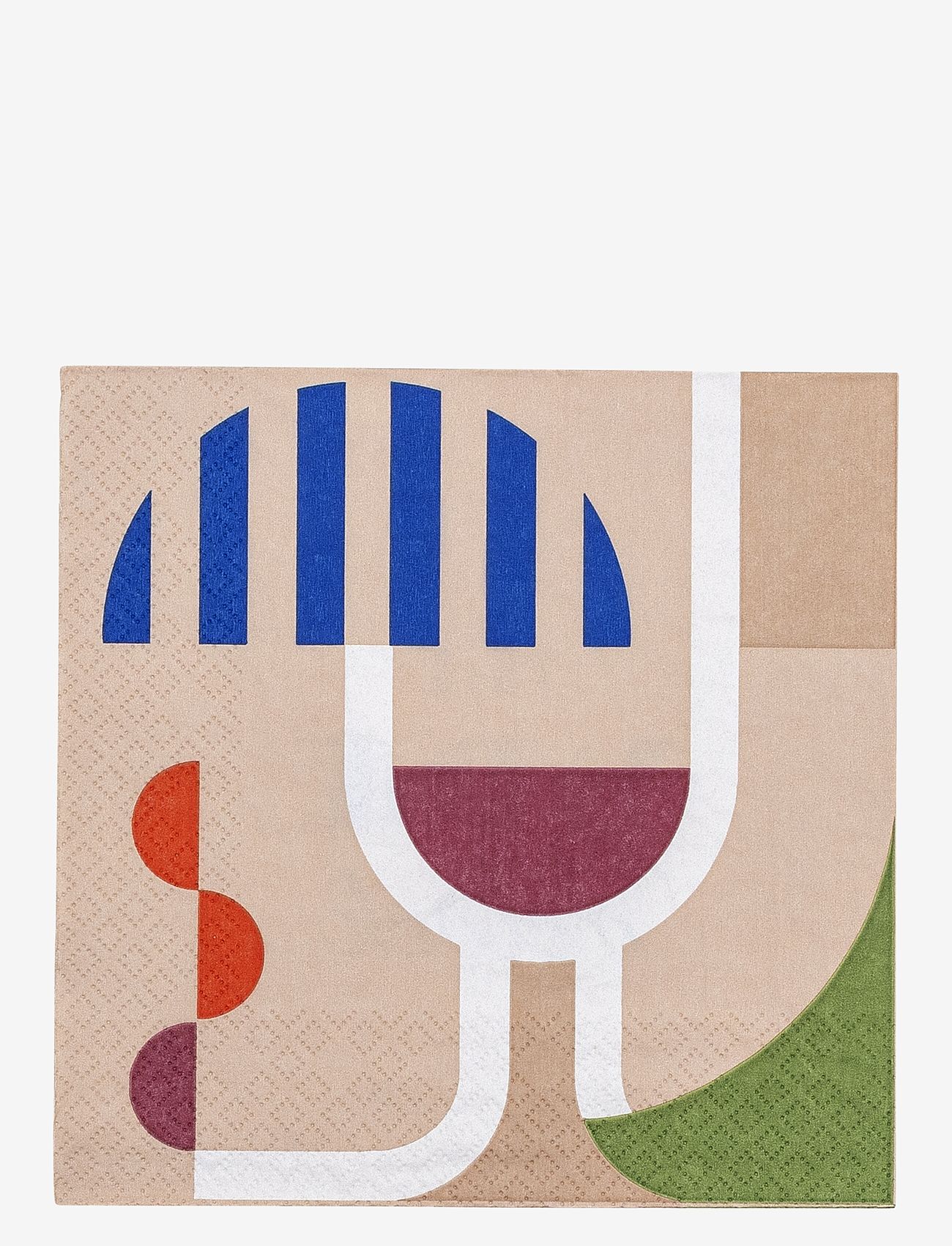 Bloomingville - Wine Napkin - papirservietter - blue - 1