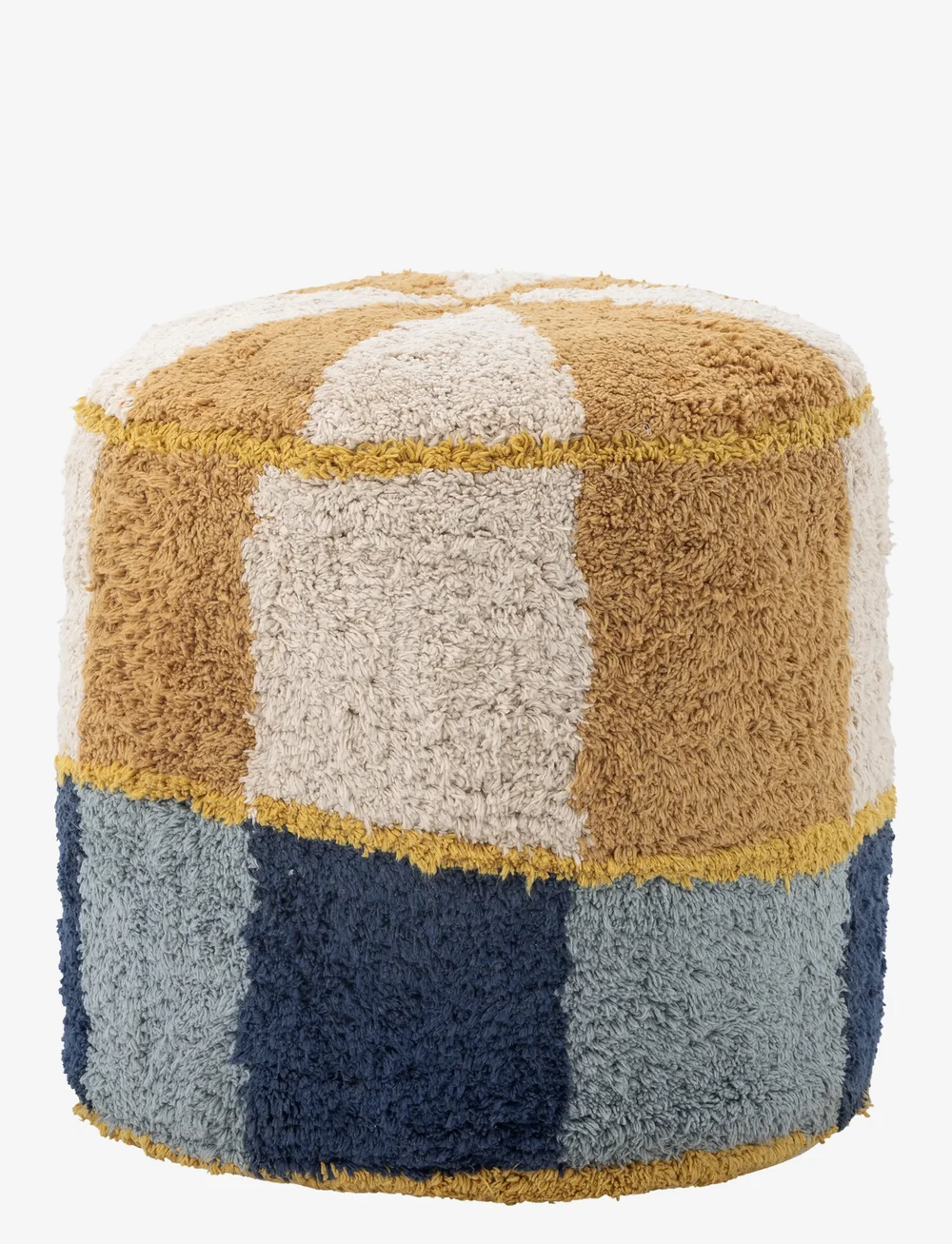Bloomingville - Kio Pouf - sittpuffar - blue - 1