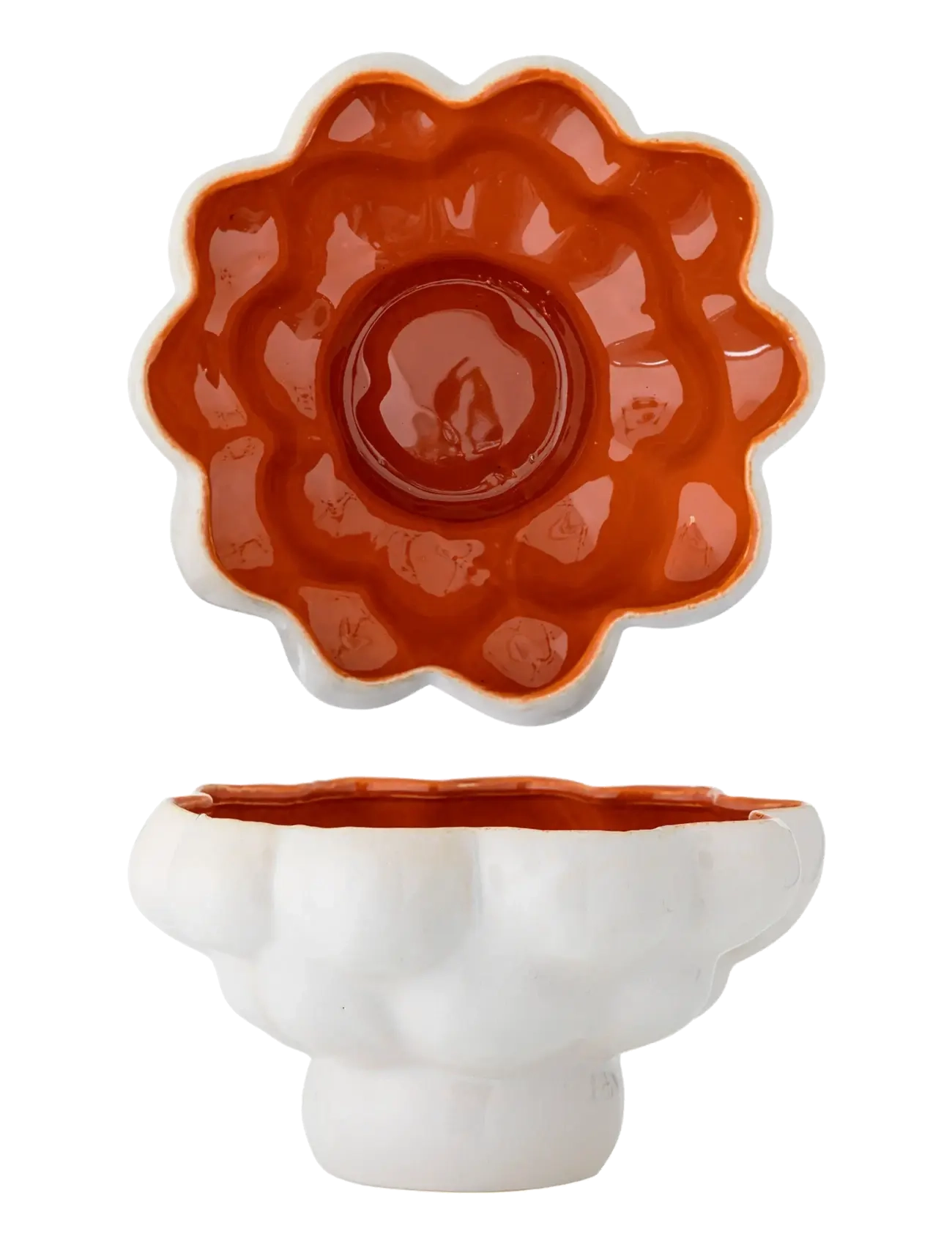 Bloomingville Valkyrie Bowl - Deals - WHITE / orange