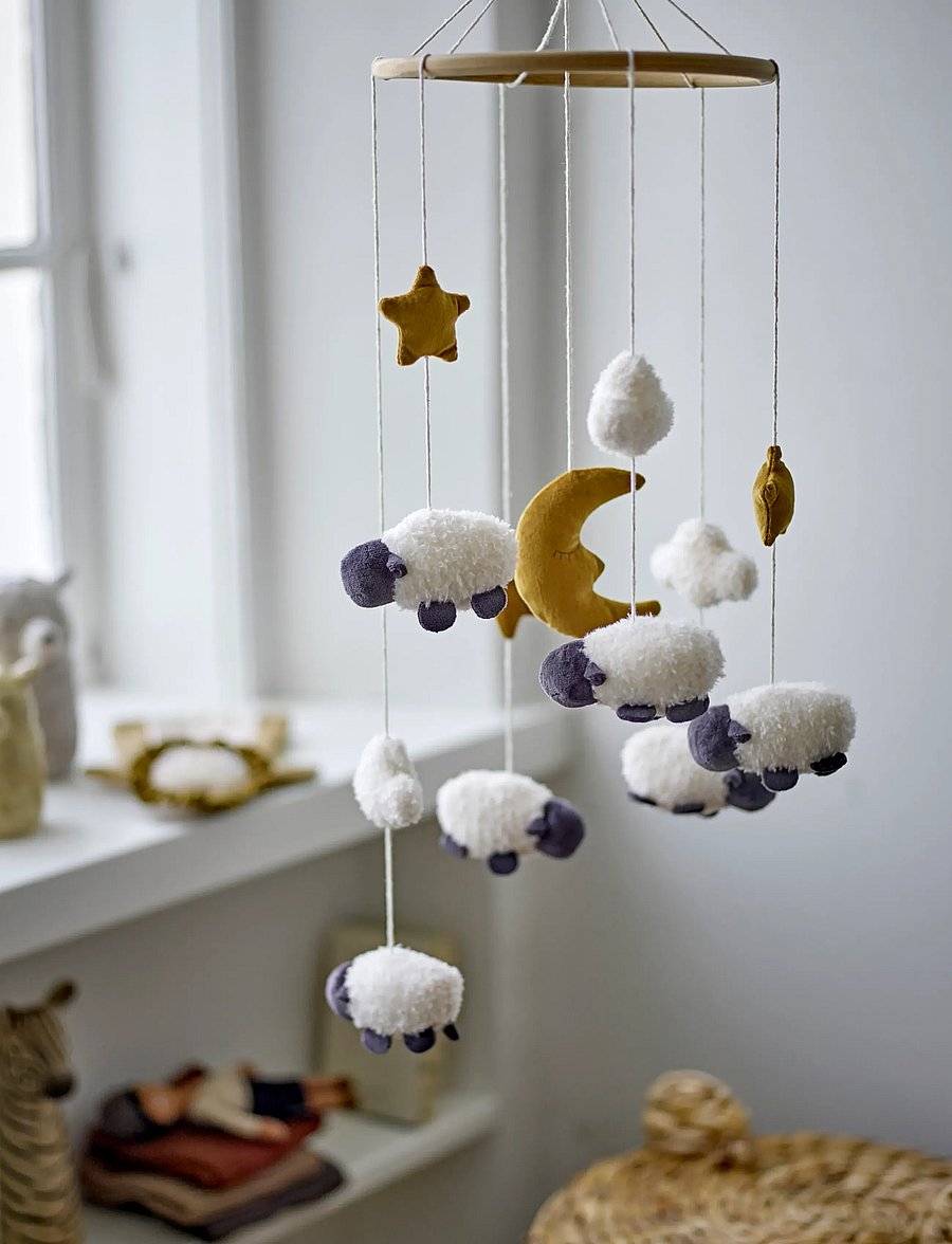 Bloomingville - Dolly Mobile - dekorationsdetaljer - white - 2