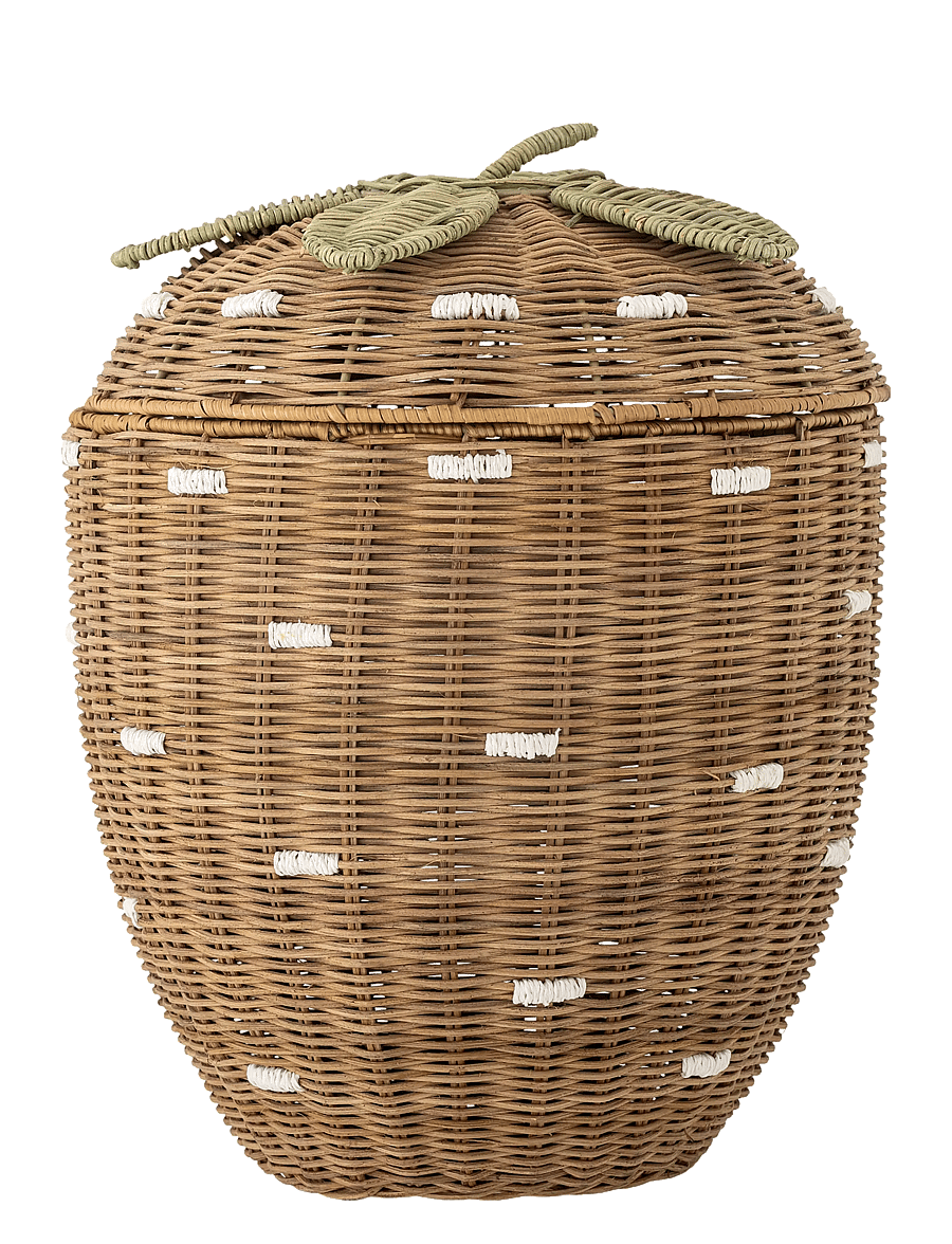 Bloomingville - Pelino Basket w/Lid - brown - 0
