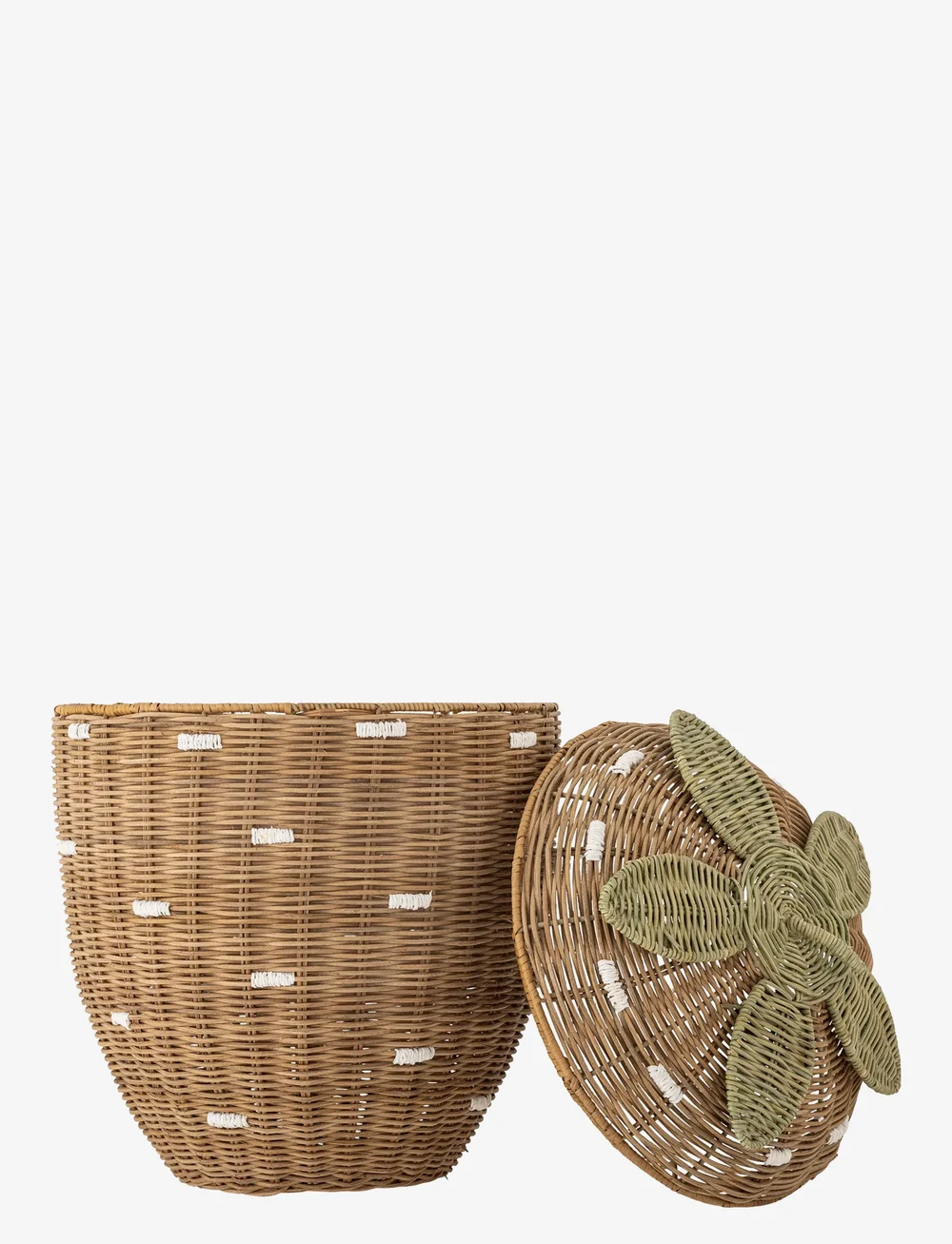 Bloomingville - Pelino Basket w/Lid - hoiukorvid - brown - 2